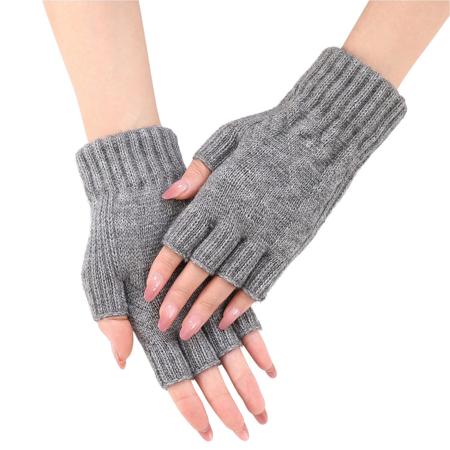Strickhandschuhe Fingerlose Strickhandschuhe,Bequeme, warme Winterhandschuhe