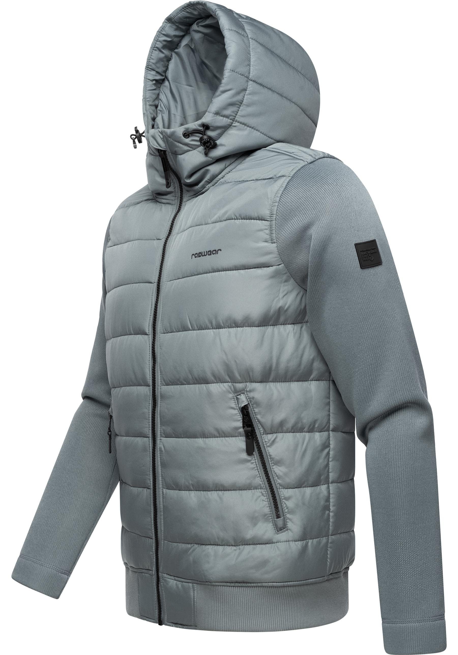 Ragwear Steppjacke Hallmar Hood Coole Herren Übergangsjacke mit weichen Ärmeln und Kapuze