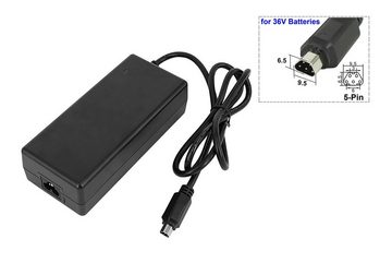 PowerSmart CAA081020E Batterie-Ladegerät (2A AC Adapter für 36V LI-ION E-Bike Akku mit 5-Pin)