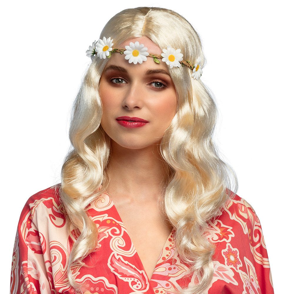 Boland Kostüm-Perücke Perücke Joy Flower Power Blond