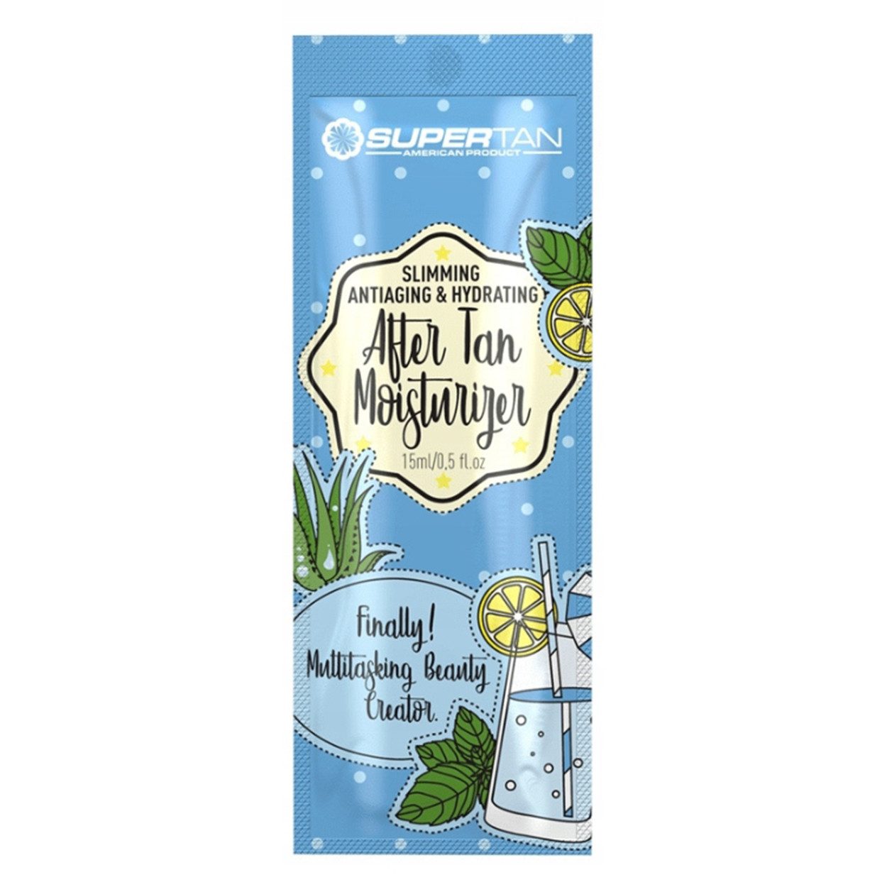 Super Tan After Sun-Balsam SuperTan After Tan Pflegelotion mit Aloe Vera 15 ml, 1-tlg., Mit Aloe Vera Shea- und Kakaobutter für intensive Feuchtigkeit