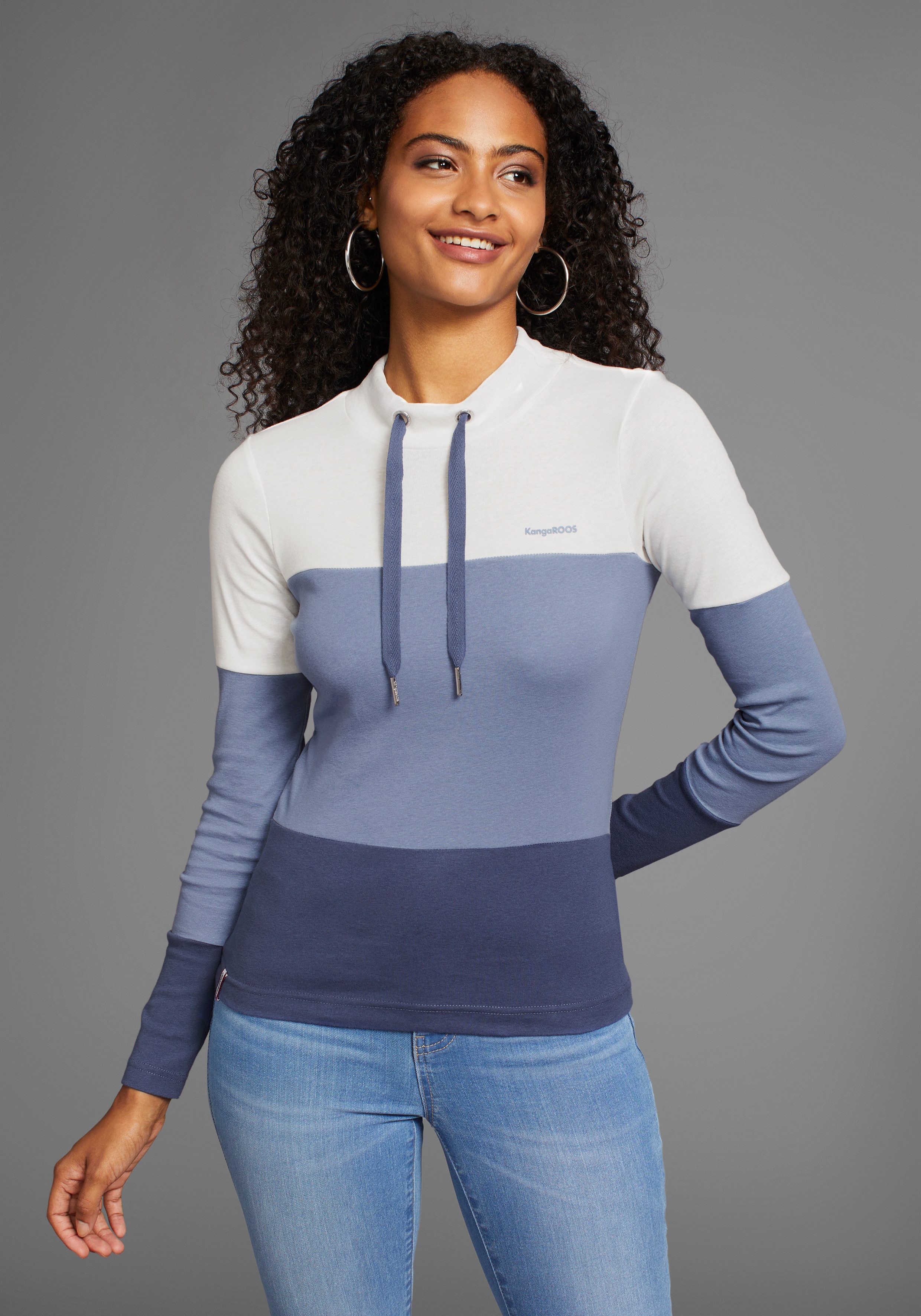 KangaROOS Langarmshirt mit Farbverlauf