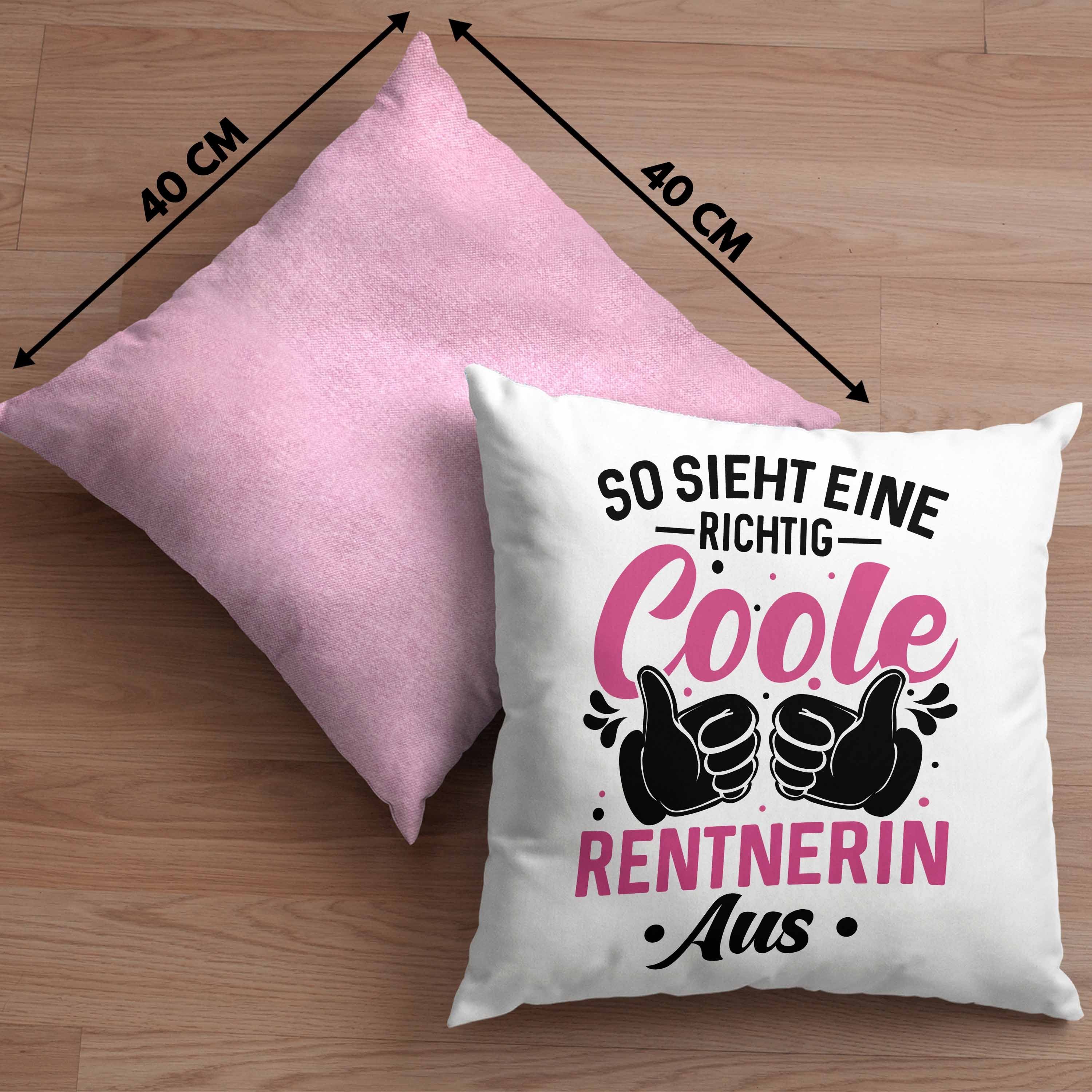 Trendation Trendation Kollegin Rosa - Geschenk Kissen Dekokissen Renteneintritt