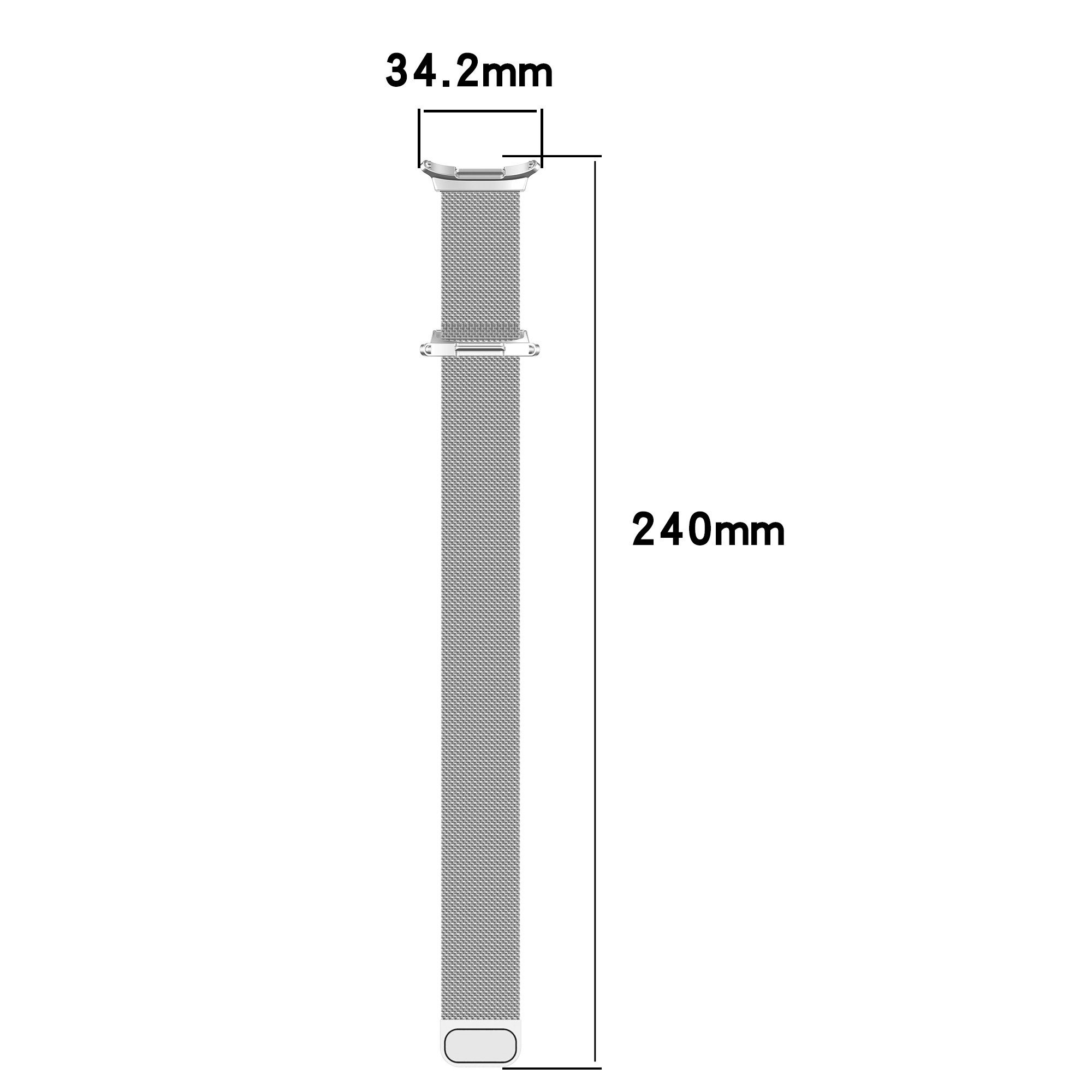 Widmann-Shop Smartwatch-Armband Band Passend für Samsung Galaxy Watch 7 Ultra 47mm (2024) Milanese, Für die Galaxy Watch 7 Ultra, passgenau