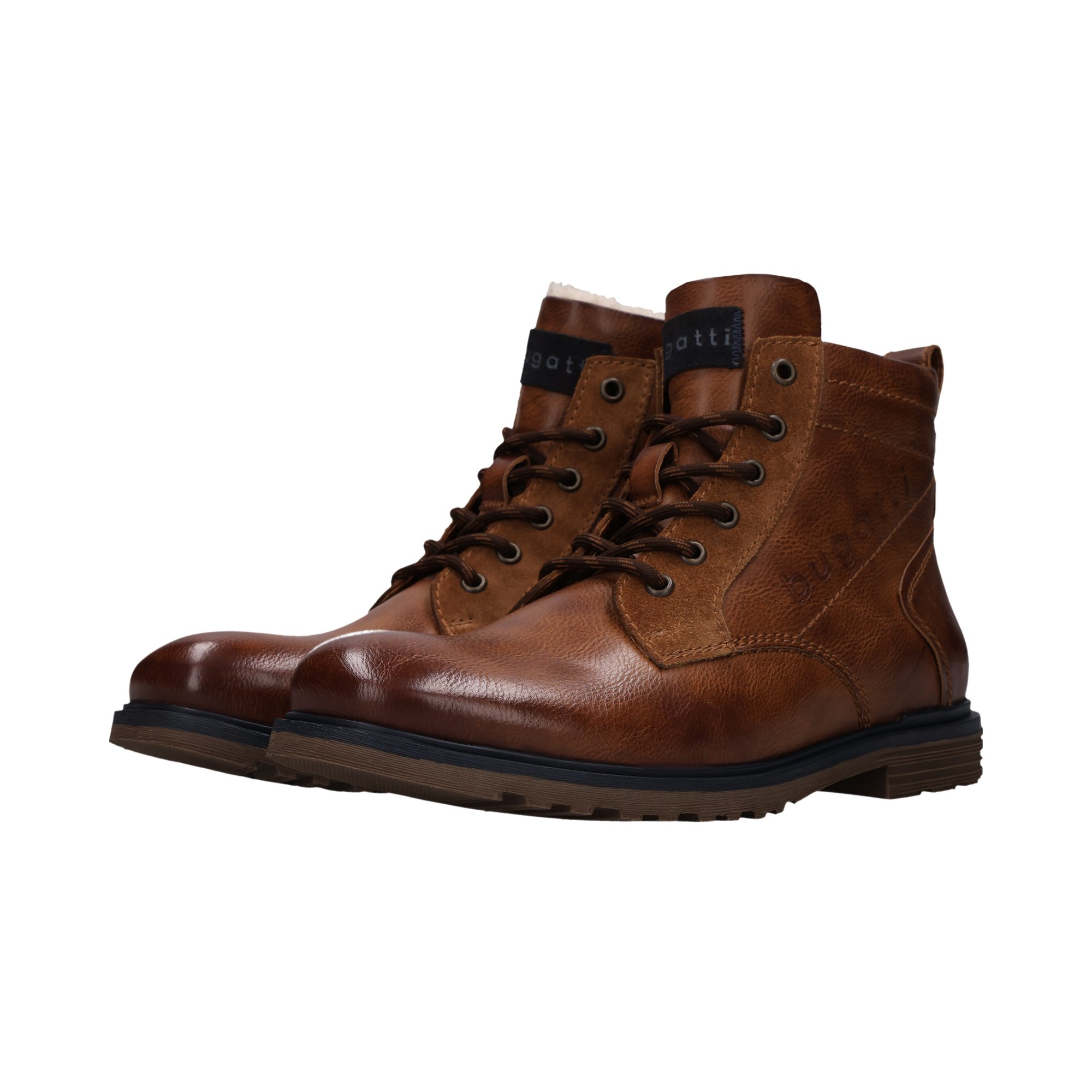 bugatti Schnürboots Schnürstiefelette, Winterboots mit Reißverschluss