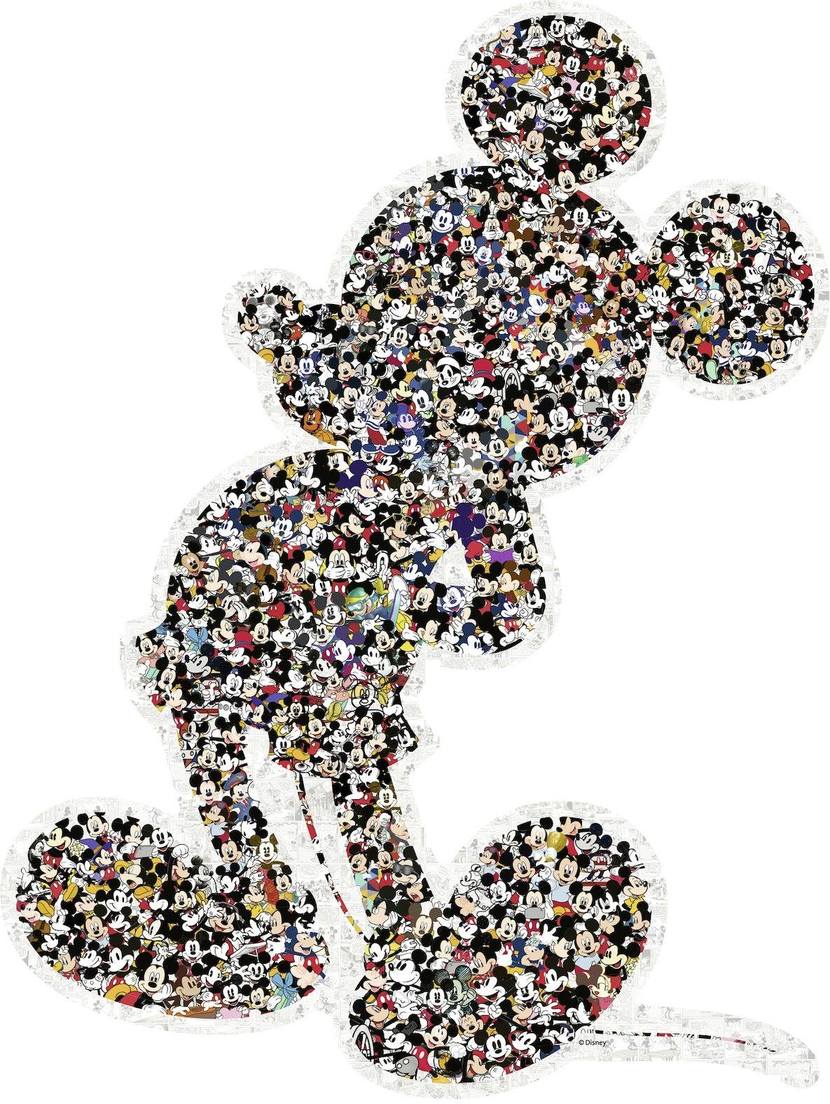 Ravensburger Konturenpuzzle Shaped Mickey, 945 Пазлиteile, Made in Germany, FSC® - schützt Wald - weltweit