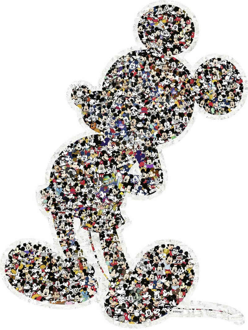 Ravensburger Konturenpuzzle Shaped Mickey, 945 Puzzleteile, Made in Germany, FSC® - schützt Wald - weltweit