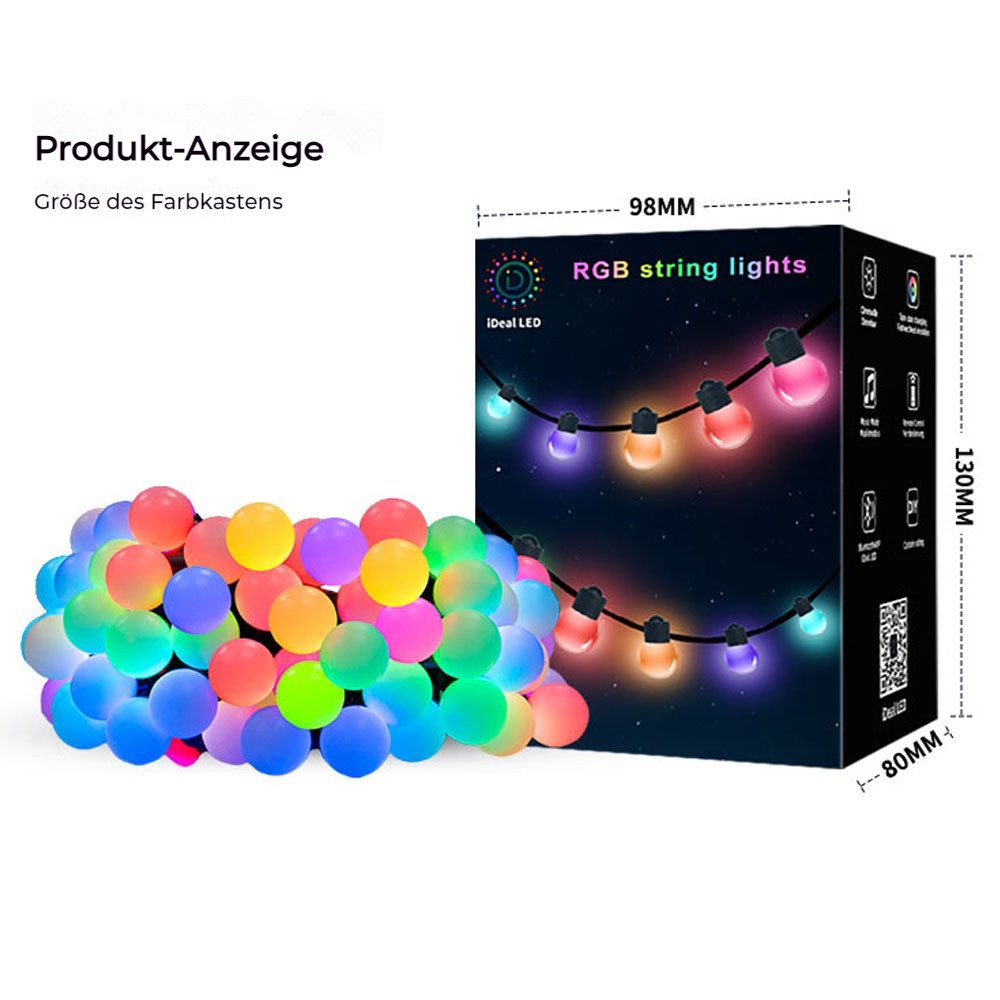 PRIISF LED-Lichterkette LED Lichterkette mit 25/50 günstig online kaufen