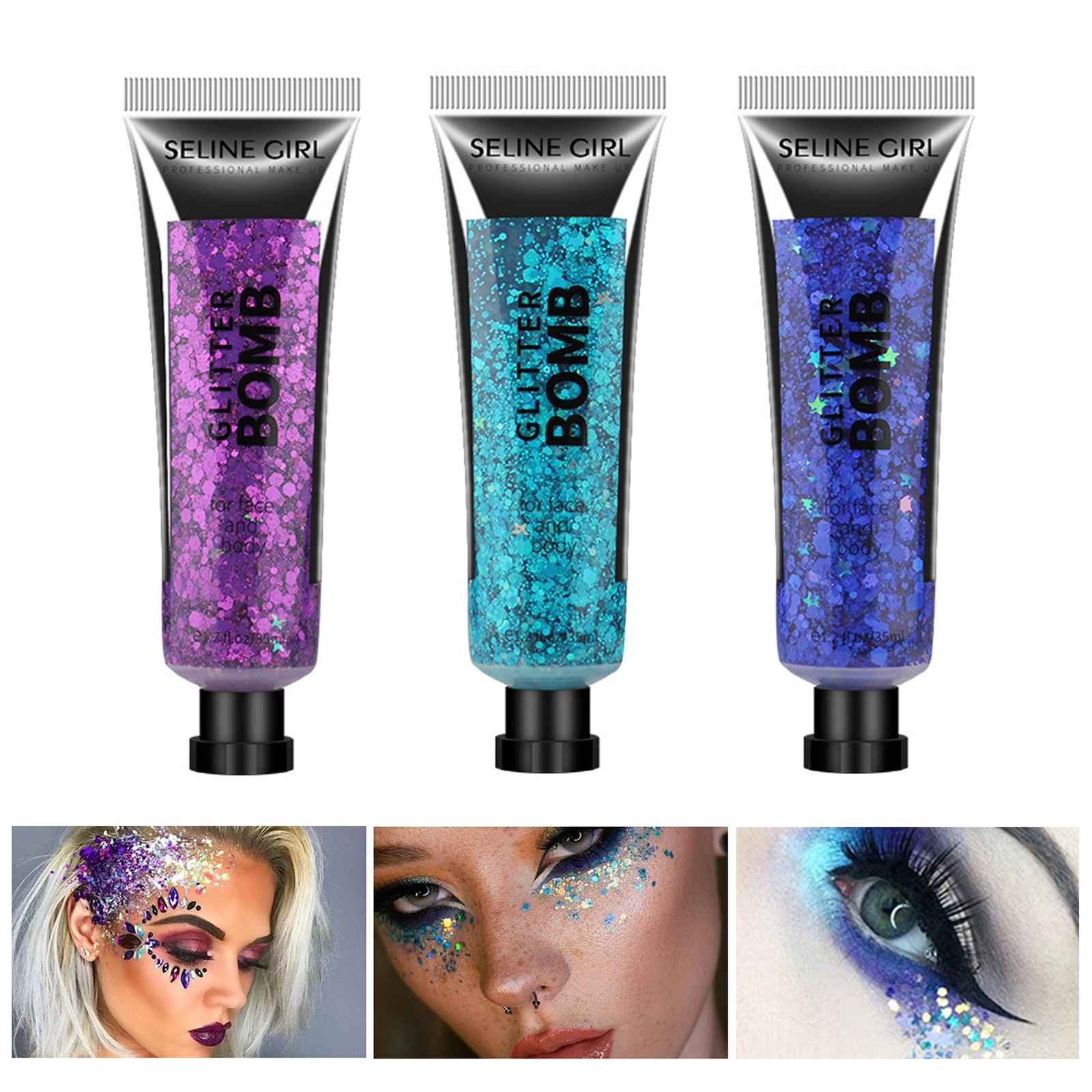 DEBAIJIA Theaterschminke Holographic chunky Glitter Gel