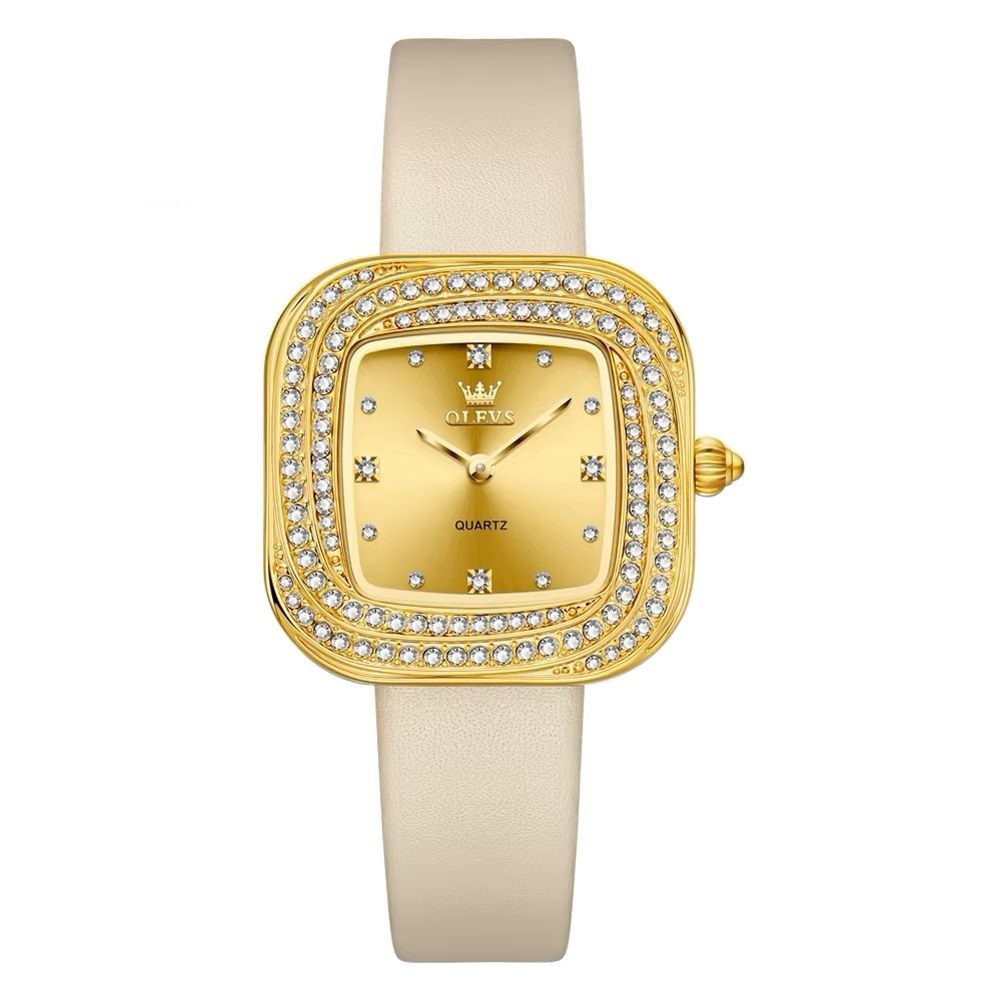 Tidy Quarzuhr Damenuhr – Quadratisches Design mit Strass günstig online kaufen