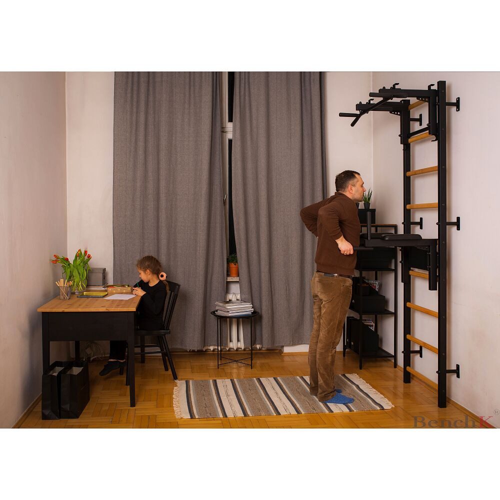 BenchK Sprossenwand Sprossenwand Fitness-System 732, Für Fitnessstudios, Behandlungsräume und den Freizeitbereich