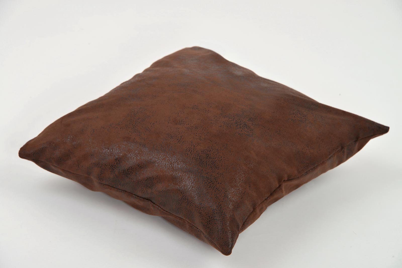 Lycce Dekokissen Kissenbezug 40x40 cm Kissenhülle Wildleder-Optik / braun, günstig online kaufen