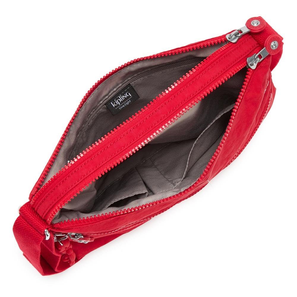 KIPLING Umhängetasche ALVAR Mittelgroße Schultertasche, Rot Handtasche