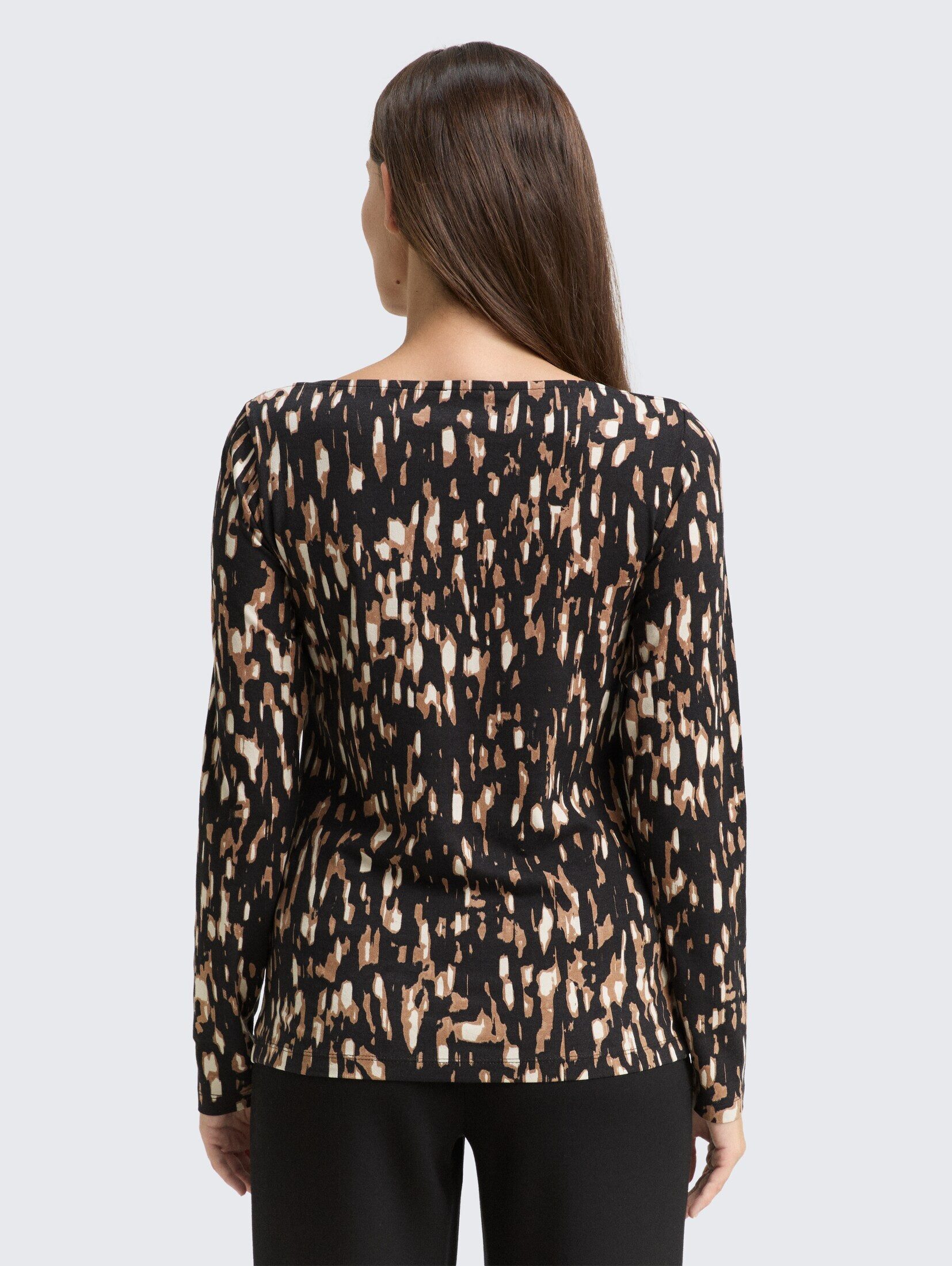 TOM TAILOR Langarmshirt T-Shirt Langarmshirt mit Muster