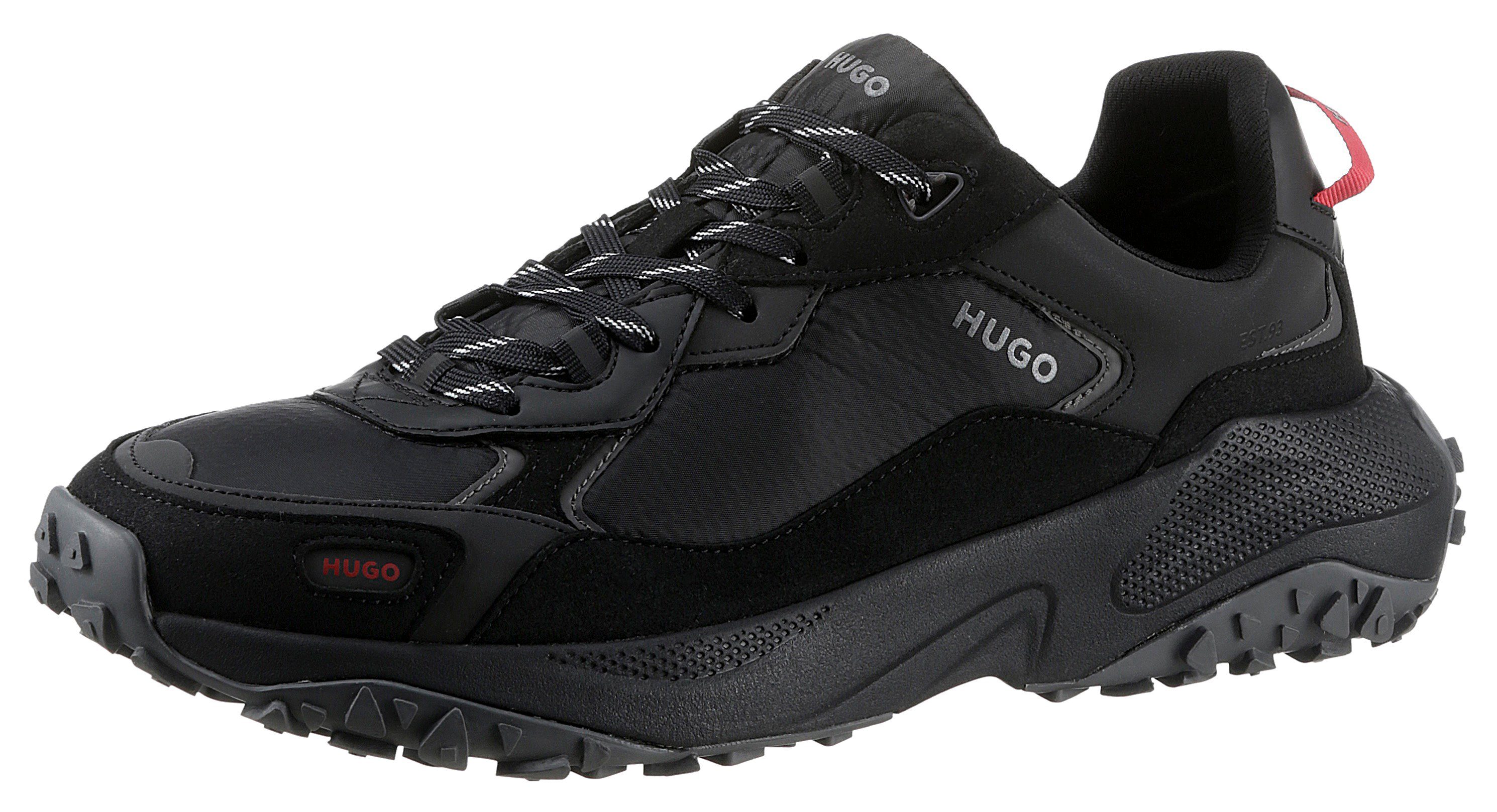 HUGO GO1ST_Runn Sneaker mit profilierter Laufsohle schwarz