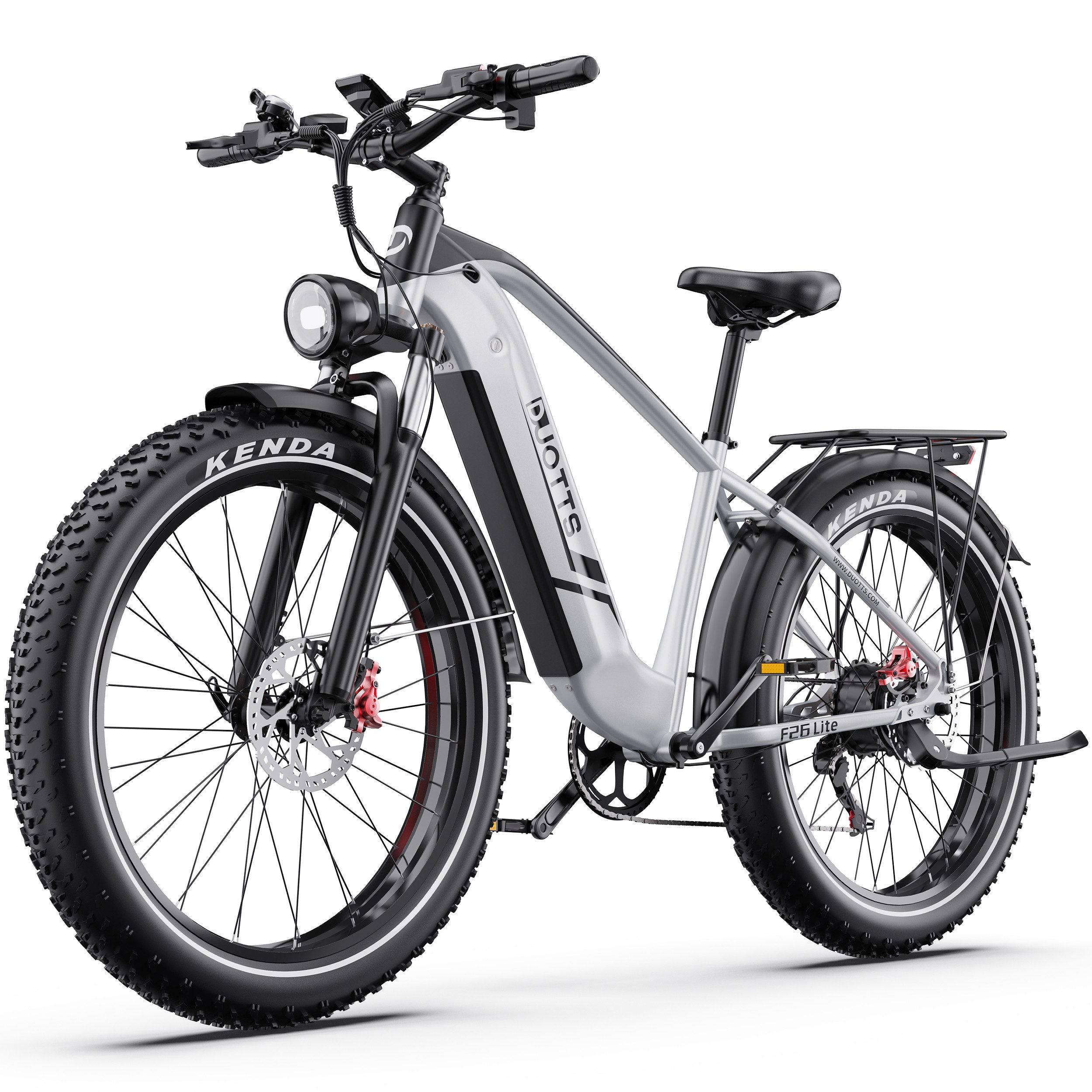 DUOTTS E-Bike Cityrad F26lite Damen u. Herren Pedelec 48V 864Wh 100km 20x4,0 Elektrisches, 7 Gang Shimano Schaltwerk, Kettenschaltung, Heckmotor, 864 Wh, Fat-Tire E-Mountainbike