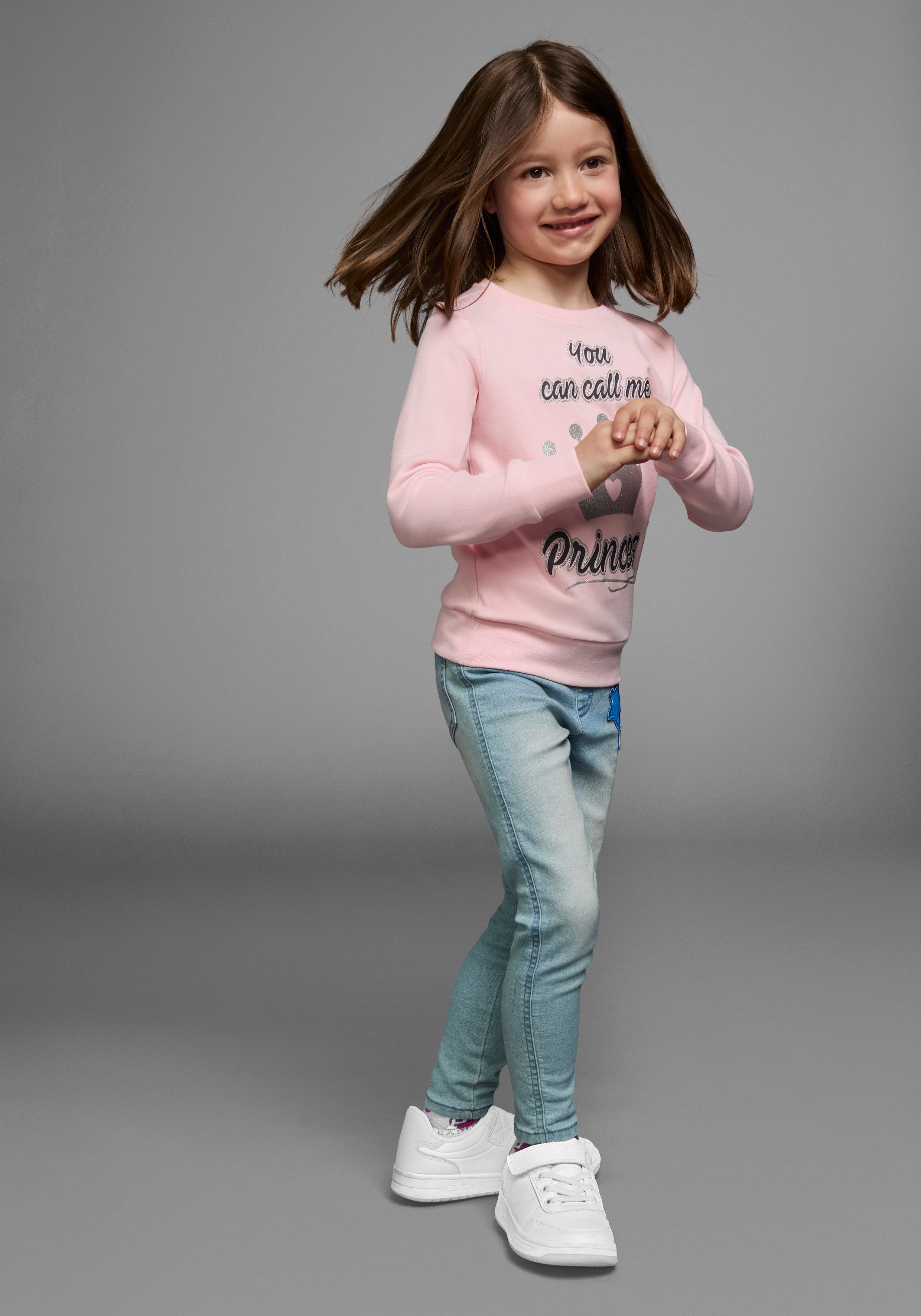 KIDSWORLD Langarmshirt YOU CAN CALL ME PRINCESS Langarm, Basic-Passform, bedruckt, Rundhalsausschnitt – Bild 5 von 5