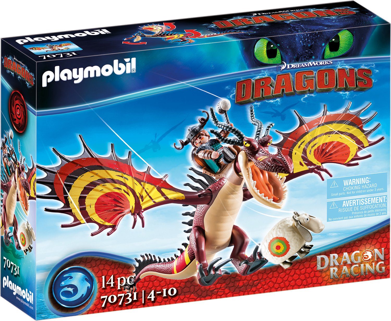 Image of PLAYMOBIL® Dragons - Rotzbakke und Hakenzahn 70731