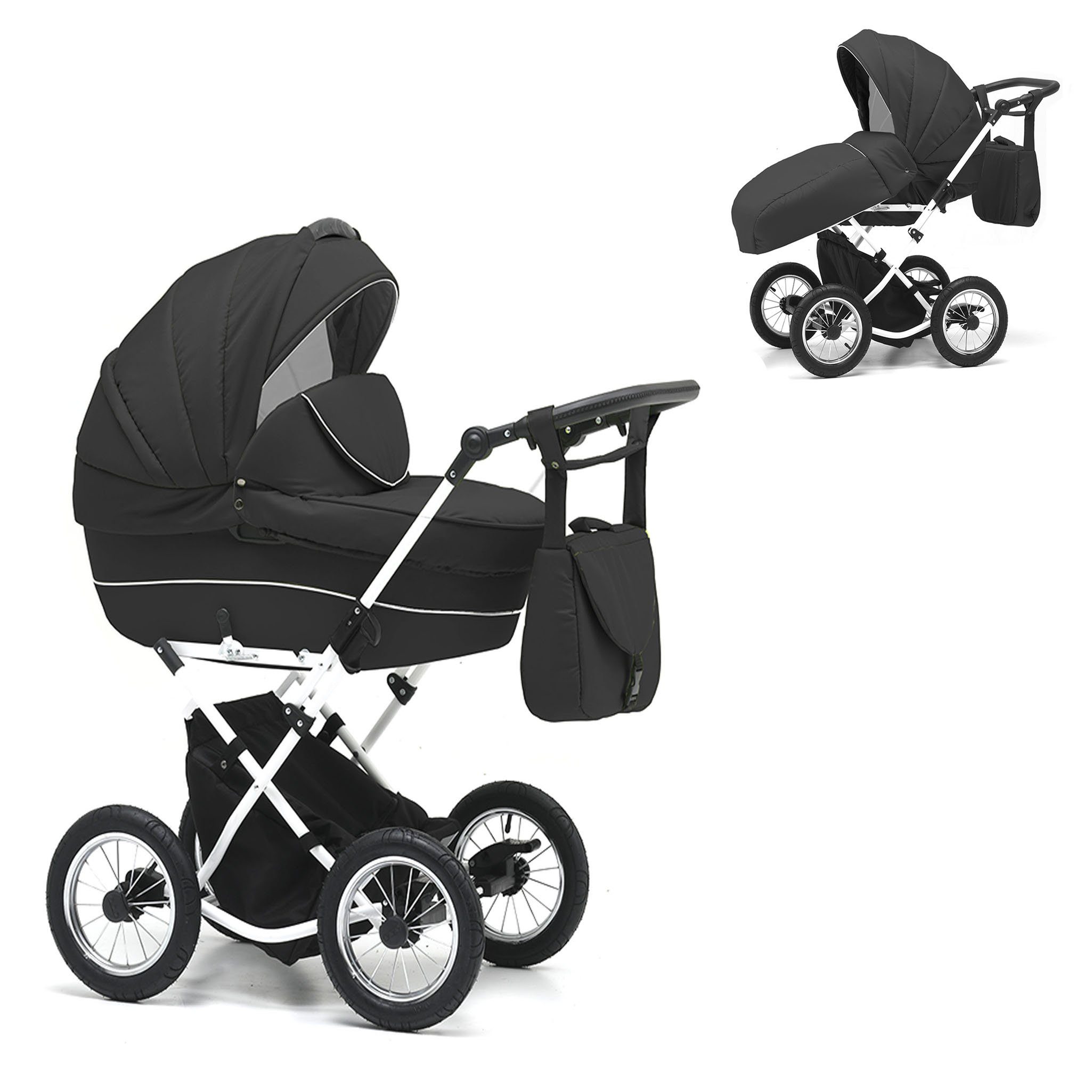 Kombi-Kinderwagen Sorento 2 in 1 inkl. Sportsitz und umfangreichen Zubehör in 17 Farben