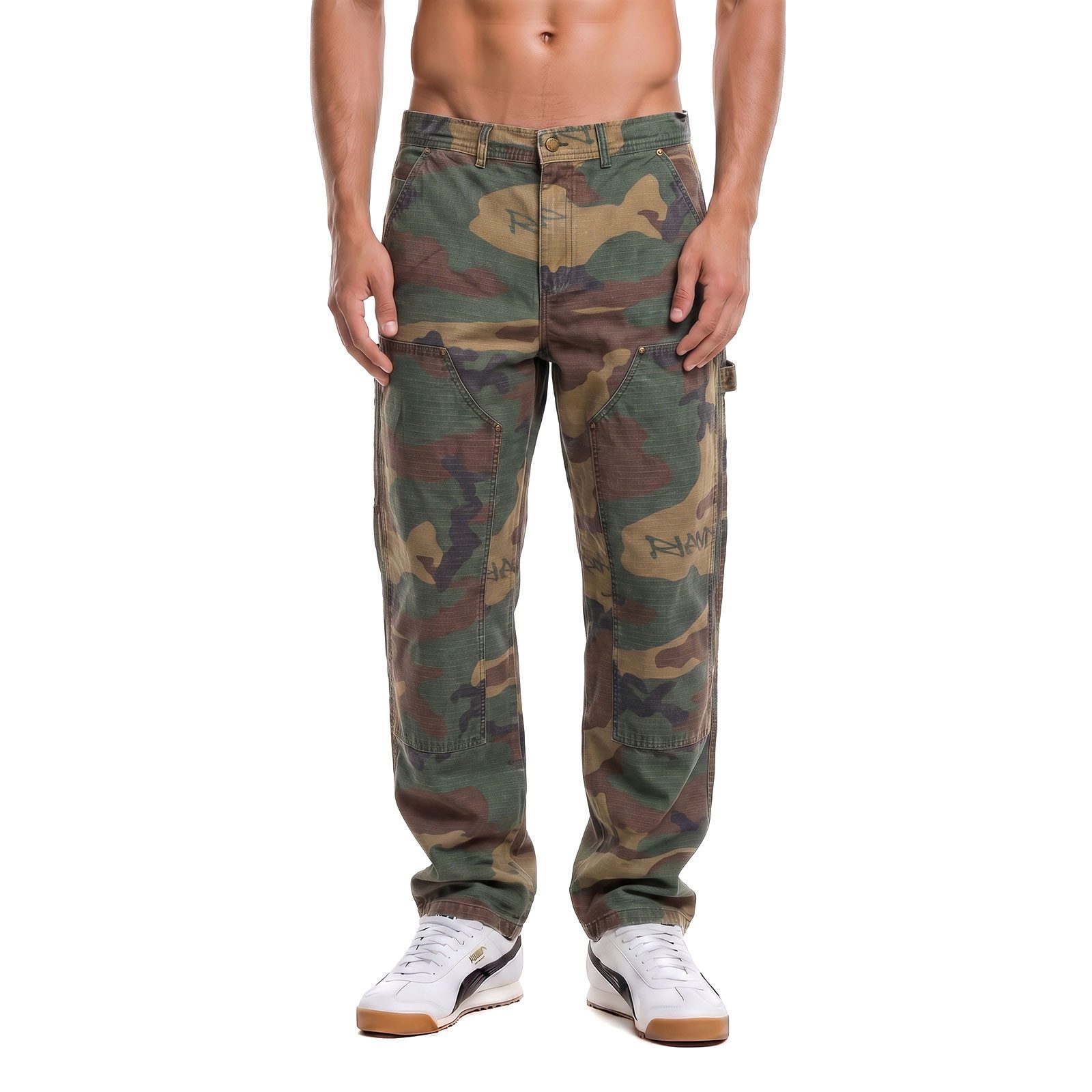 RIPNDIP Cargohose Hose Ripndip Claws Camo Wide Fit (1-tlg) Claws-Camo-Design