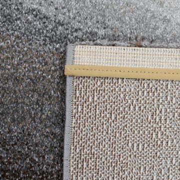 Teppich Moderner Dielen Teppich mit abstraktem Muster in grau-silber, Teppich-Traum, rechteckig, Höhe: 13 mm