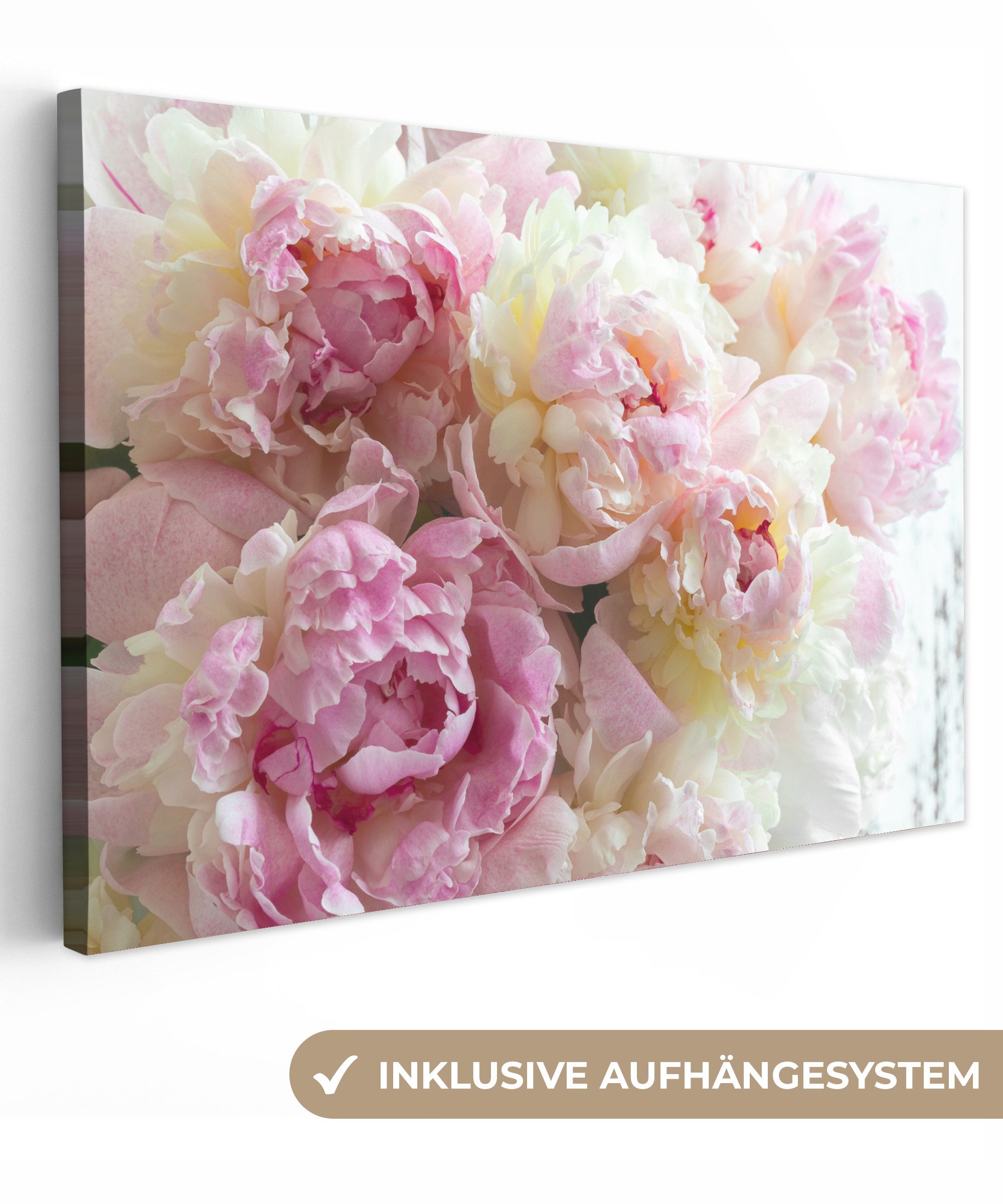 OneMillionCanvasses® Leinwandbild Vintage - Blumen - Rosen - Natur, Fotodru günstig online kaufen