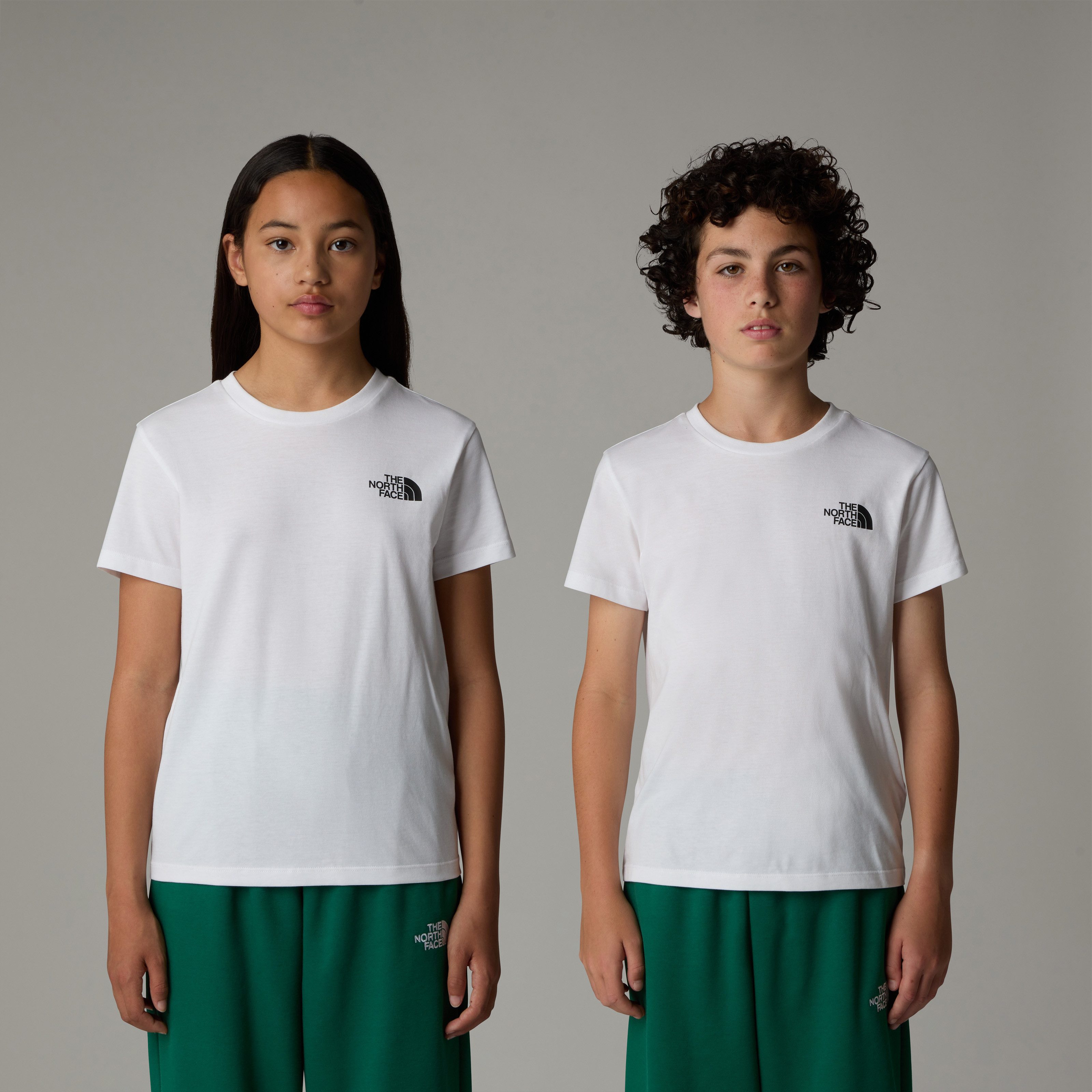 The North Face T-Shirt TEEN S/S SIMPLE DOME TEE sportlicher Stil, Kurzarm, mit Logodruck, aus Baumwollmischung