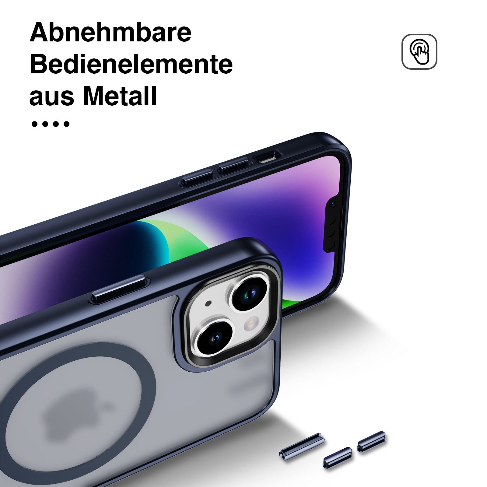 Tec-Expert Handyhülle Magnet Hülle für Apple iPhone 15 Plus 6.7 Zoll, 6.7, kompatibel zu Magsafe magnetisches Laden – Bild 5 von 5