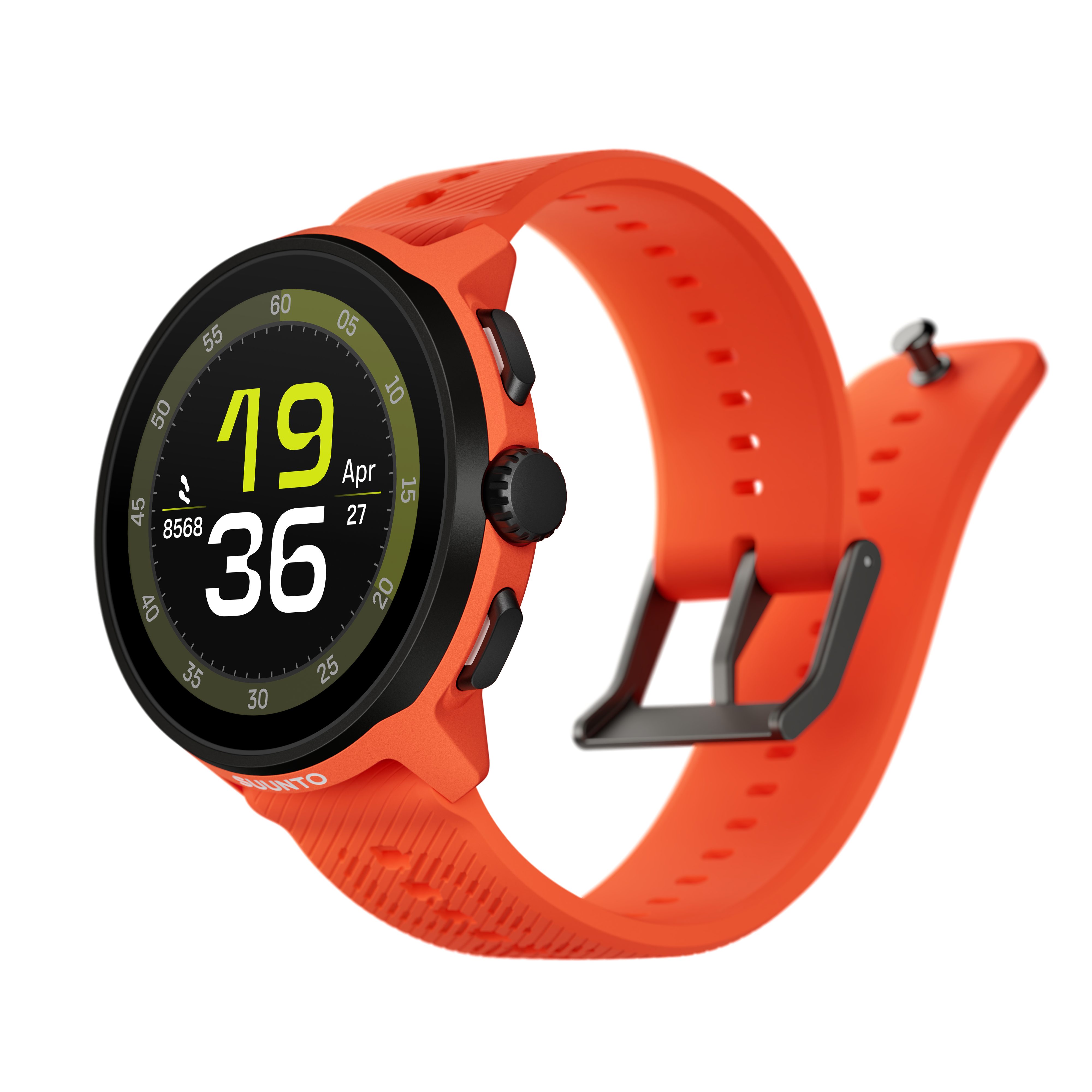 Suunto RUN Leichte Sportuhr speziell für Läufer Fitnessuhr (3,35 cm), Aktivitätsaufzeichnung, Herzfrequenz, Schlaftracking, MP3-Speicher