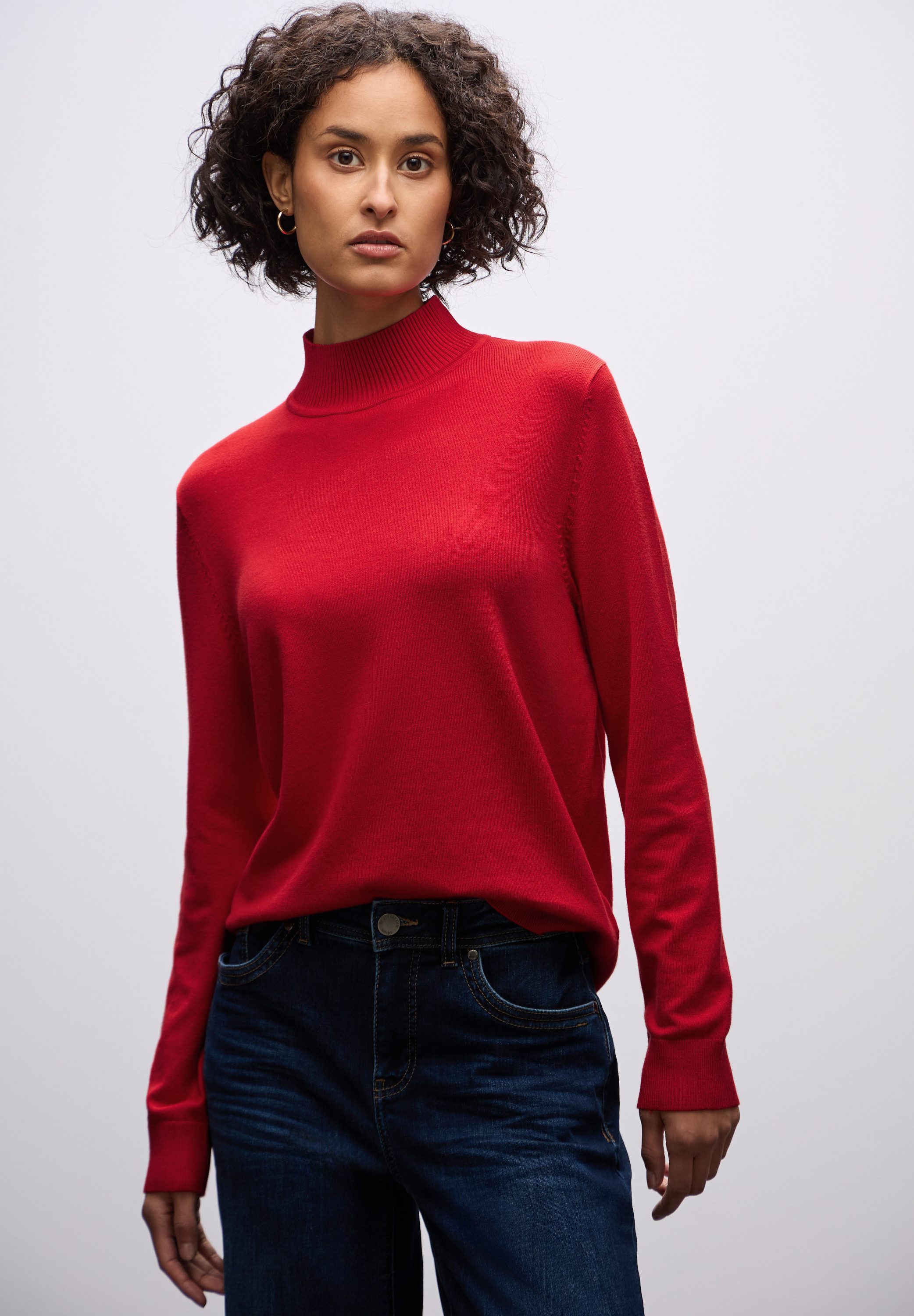 STREET ONE Rollkragenpullover Feinstrick