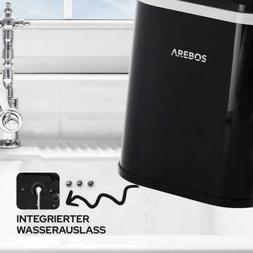 Arebos Eiswürfelmaschine 1,1L Icemaker Eiswürfelbereiter Eismaschine 12 kg