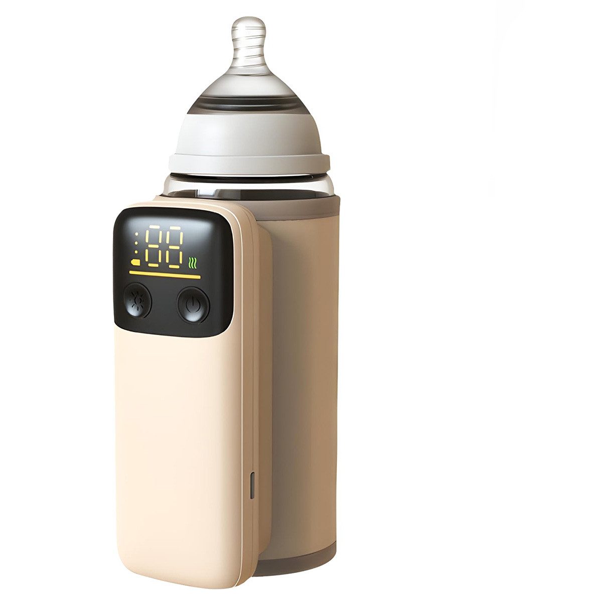 Flaschenwärmer Tragbarer Baby Flaschenwärmer, 8000 mAh Akku, drahtlos mit LED