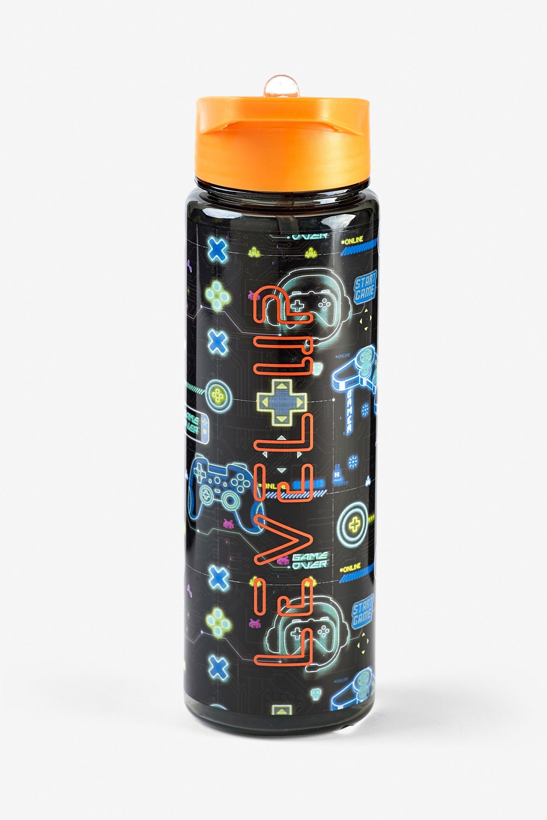 Next Trinkflasche Wasserflasche mit Gaming-Motiv