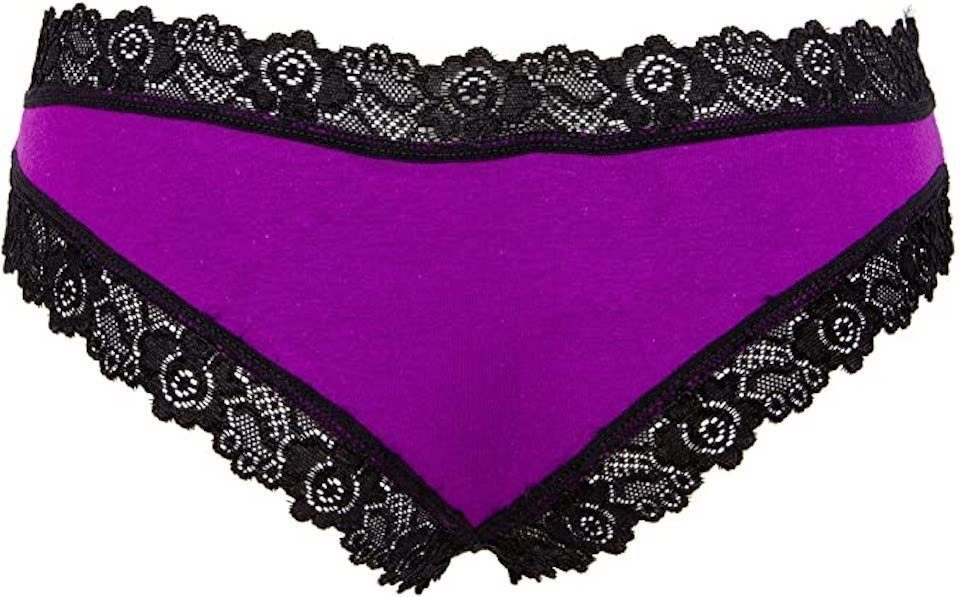 AvaMia Panty 6er Pack Hipster mit Spitze uni Panty French Knickers Damen Teen Spitze uni Panty French Knickers Damen Teen Panty