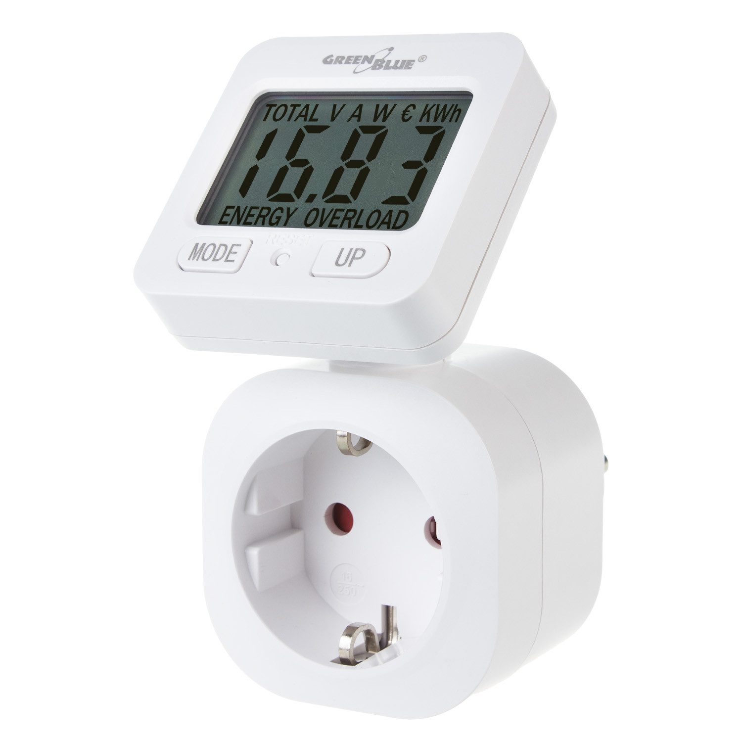 GreenBlue Stromverbrauchszähler GB615, Energieverbrauchszähler Wattzähler 3680W