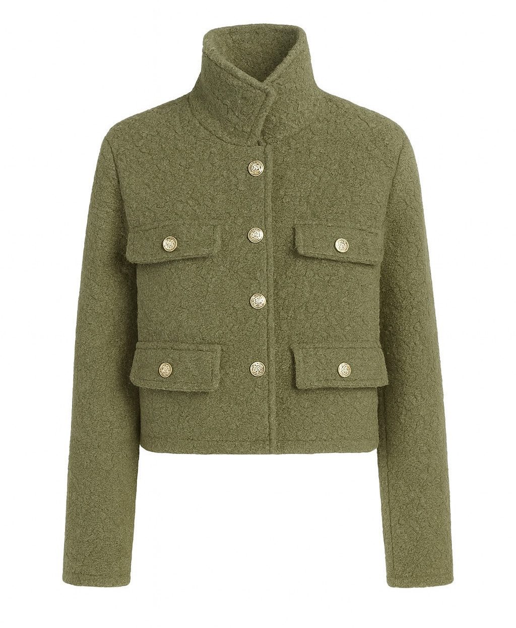 Mississhop Kurzjacke Elegante Übergangsjacke in Teddy-Optik, günstig online kaufen