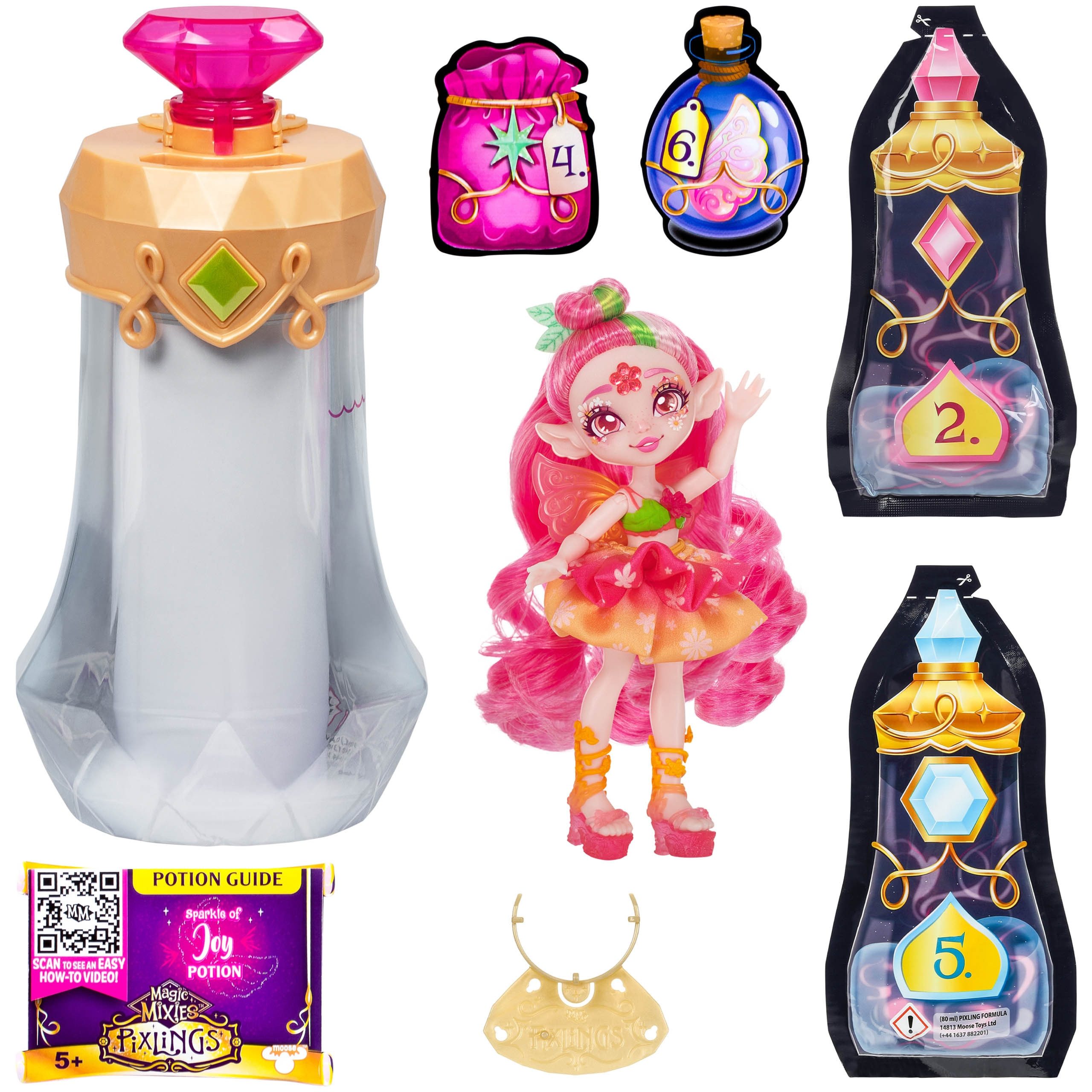 Magic Mixies Anziehpuppe Magic Mixies Pixlings Fee Faye Zauberpuppe mit Set Mädchen