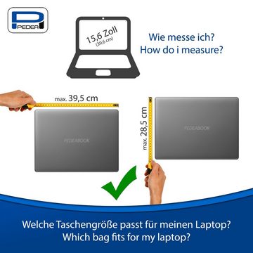PEDEA Laptoptasche Notebooktasche Fashion bis 39,6 cm (bis 15,6), dicke Polsterung und ein fleeceartiges, weiches Innenfutter