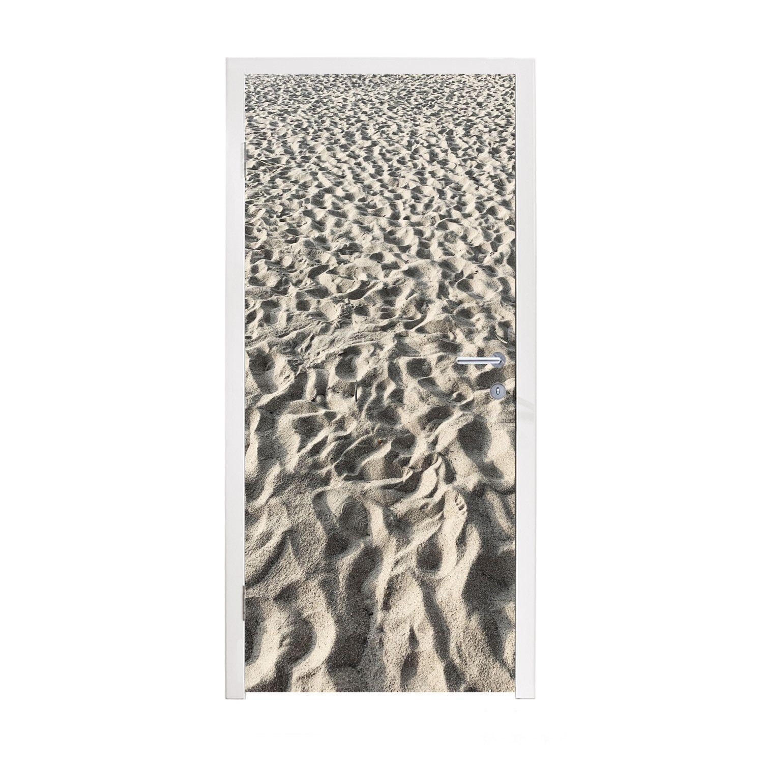 - MuchoWow St), (1 Matt, Tür, bedruckt, cm für Fototapete Sand Türaufkleber, 75x205 - Türtapete Sommer, Strand