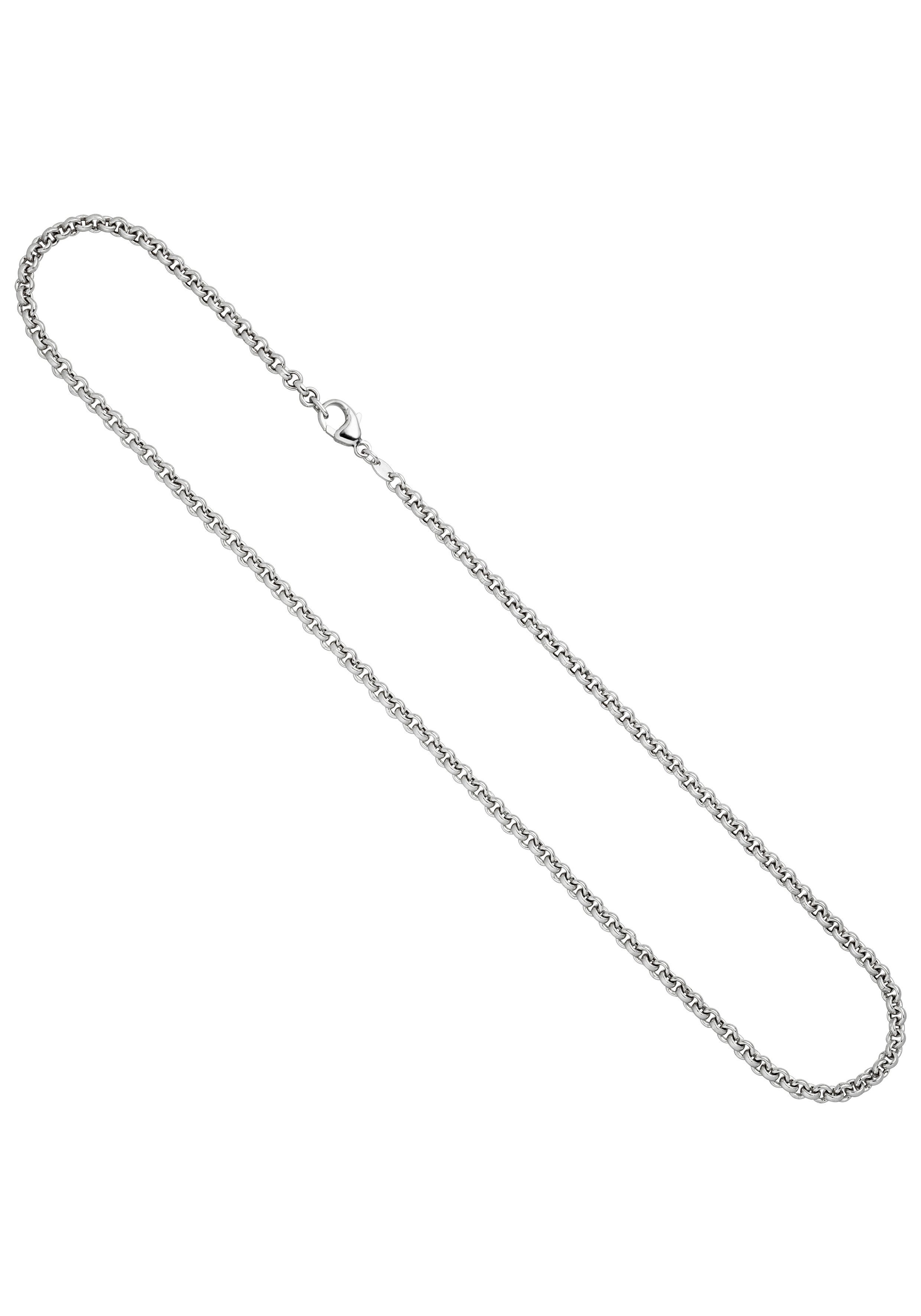 JOBO Goldkette, Erbskette 585 Weißgold ...