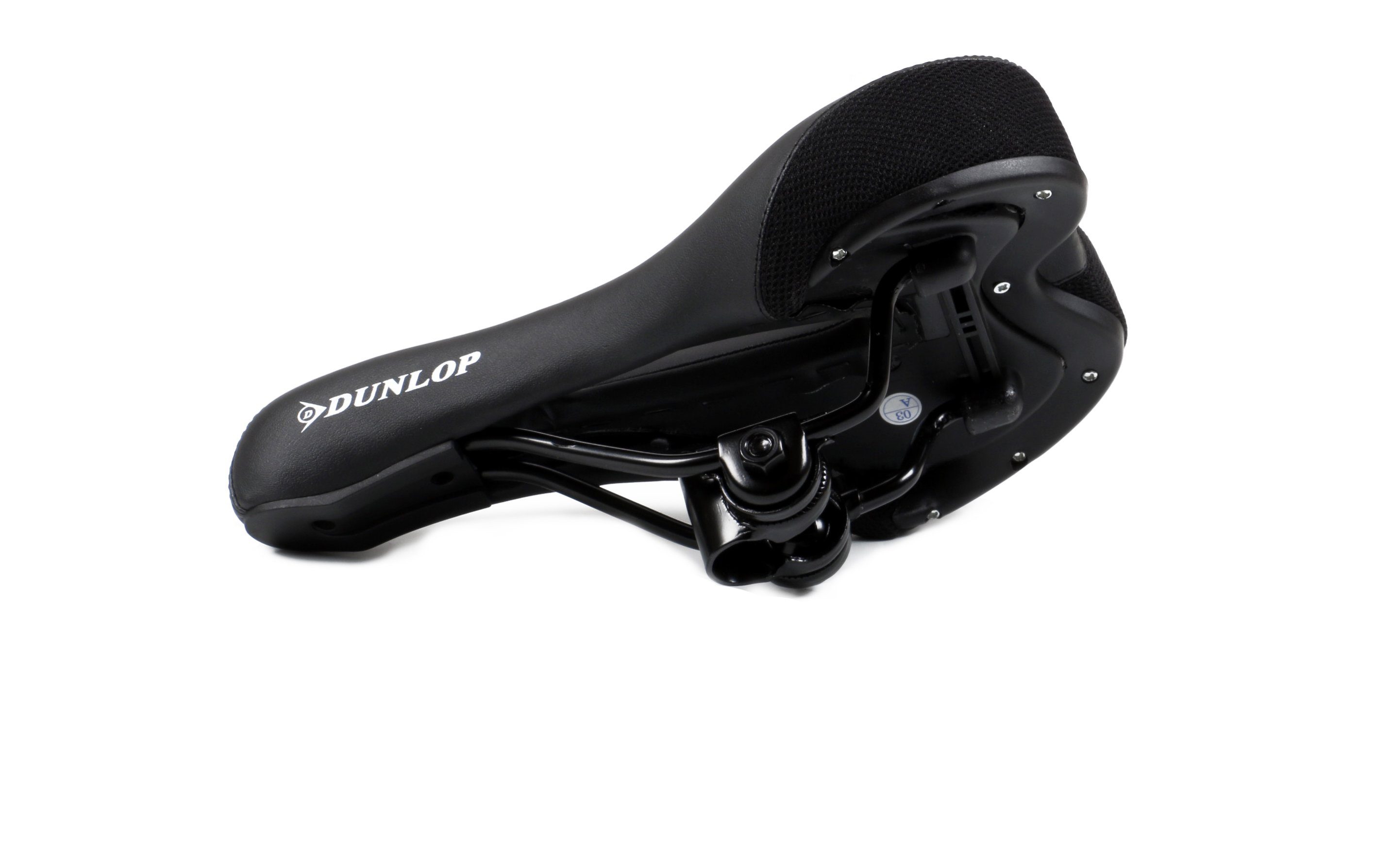 Dunlop Fahrradsattel Fahrradsattel für MTB, City-, Touren- und Rennenräder (Sattel gefedert, 1-tlg., Sattel mit Komfortzonenausschnitt), Fahrradsattel