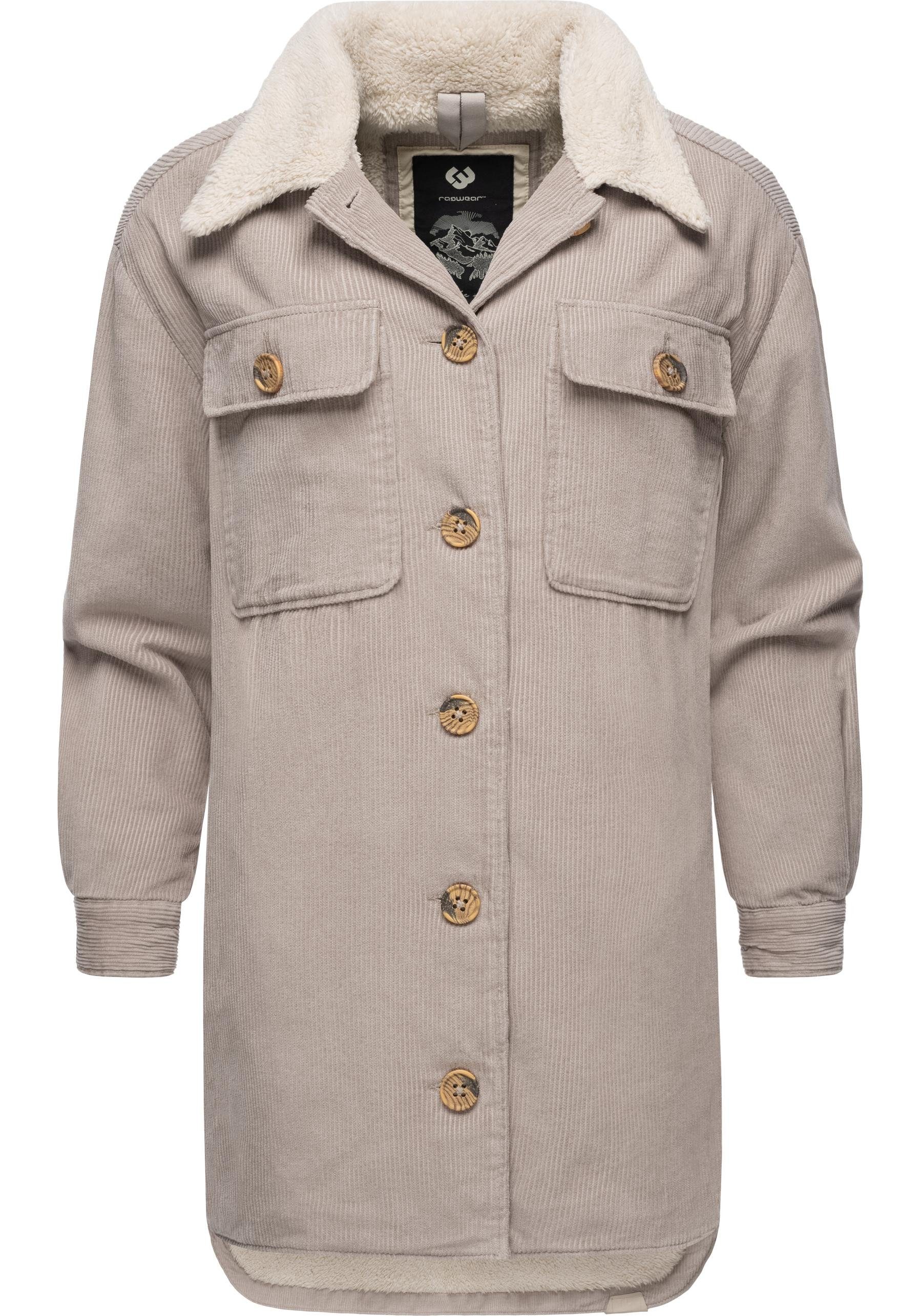 Ragwear Cordjacke Kyoka Stylische Damen Jacke aus Cord mit flauschigem Inne günstig online kaufen
