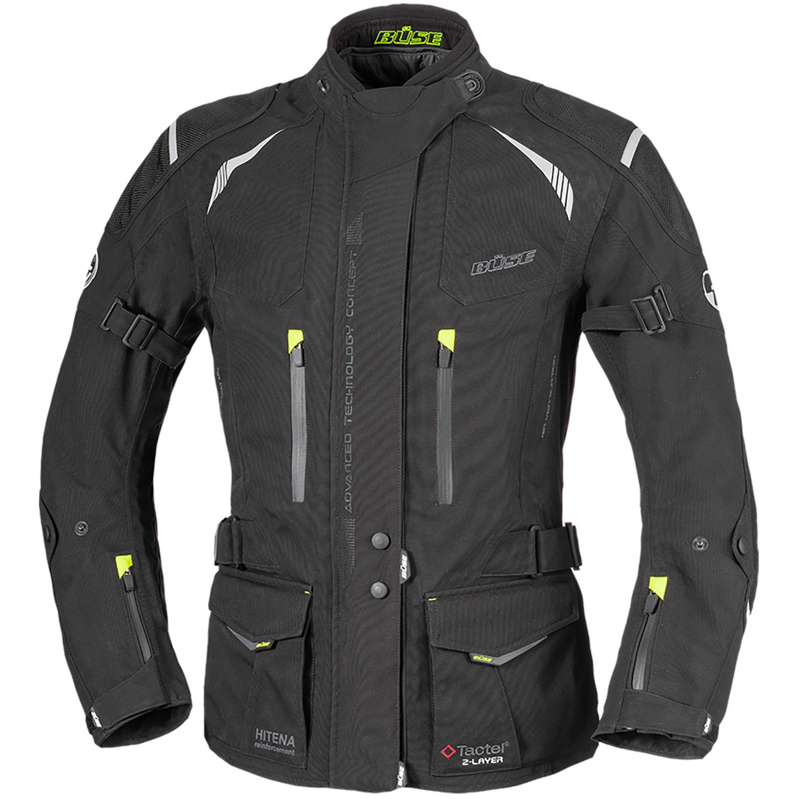 Büse Motorradjacke Büse Grado Textiljacke Schwarz Damen atmungsaktiv