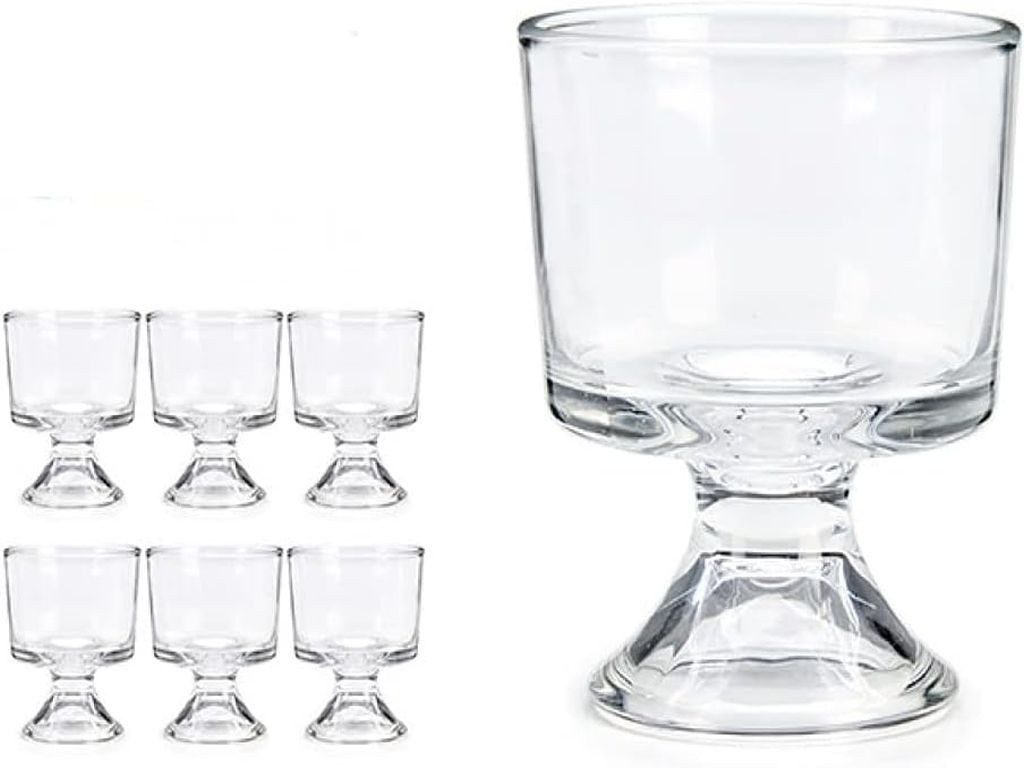 IMIKEYA Eisbecher Aus Glas - Martini Gläser Für Desserts & Cocktails