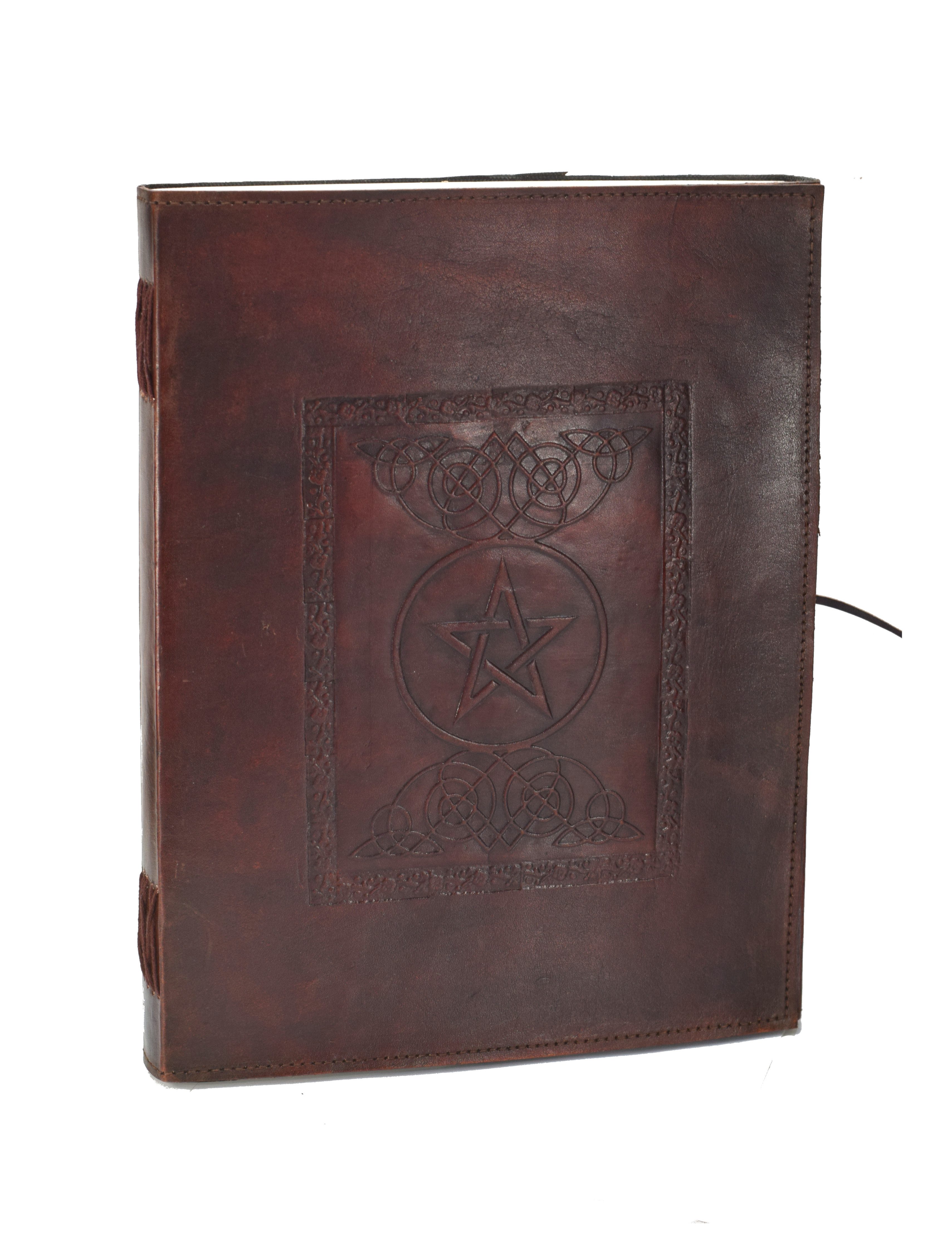 ROOGU Notizbuch ROOGU Echtleder Journal Notiz- Skizzen- Lederbuch Handmade Indien