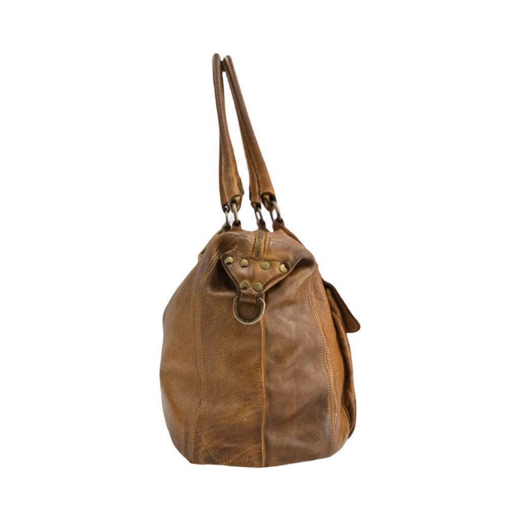 BZNA Shopper Viola Designer Ledertasche Schultertasche
