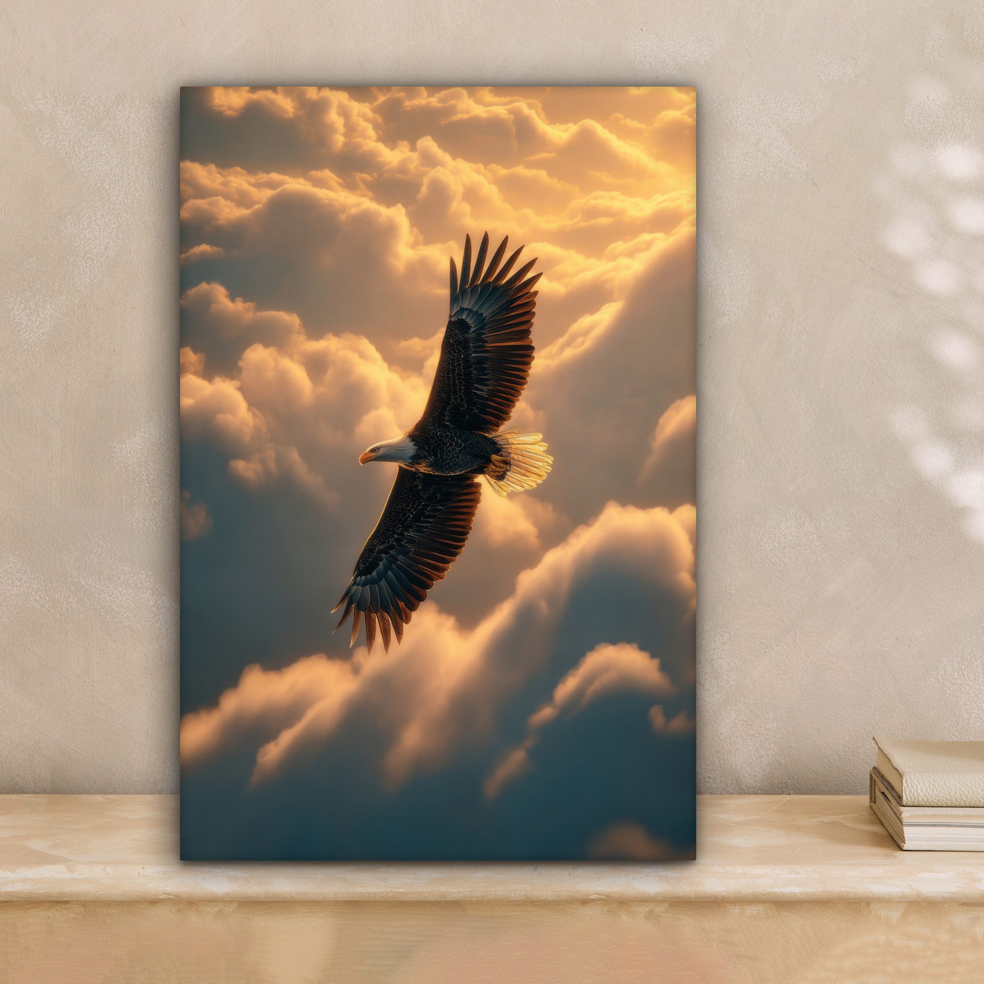 OneMillionCanvasses® Leinwandbild Adler - Wolken - günstig online kaufen