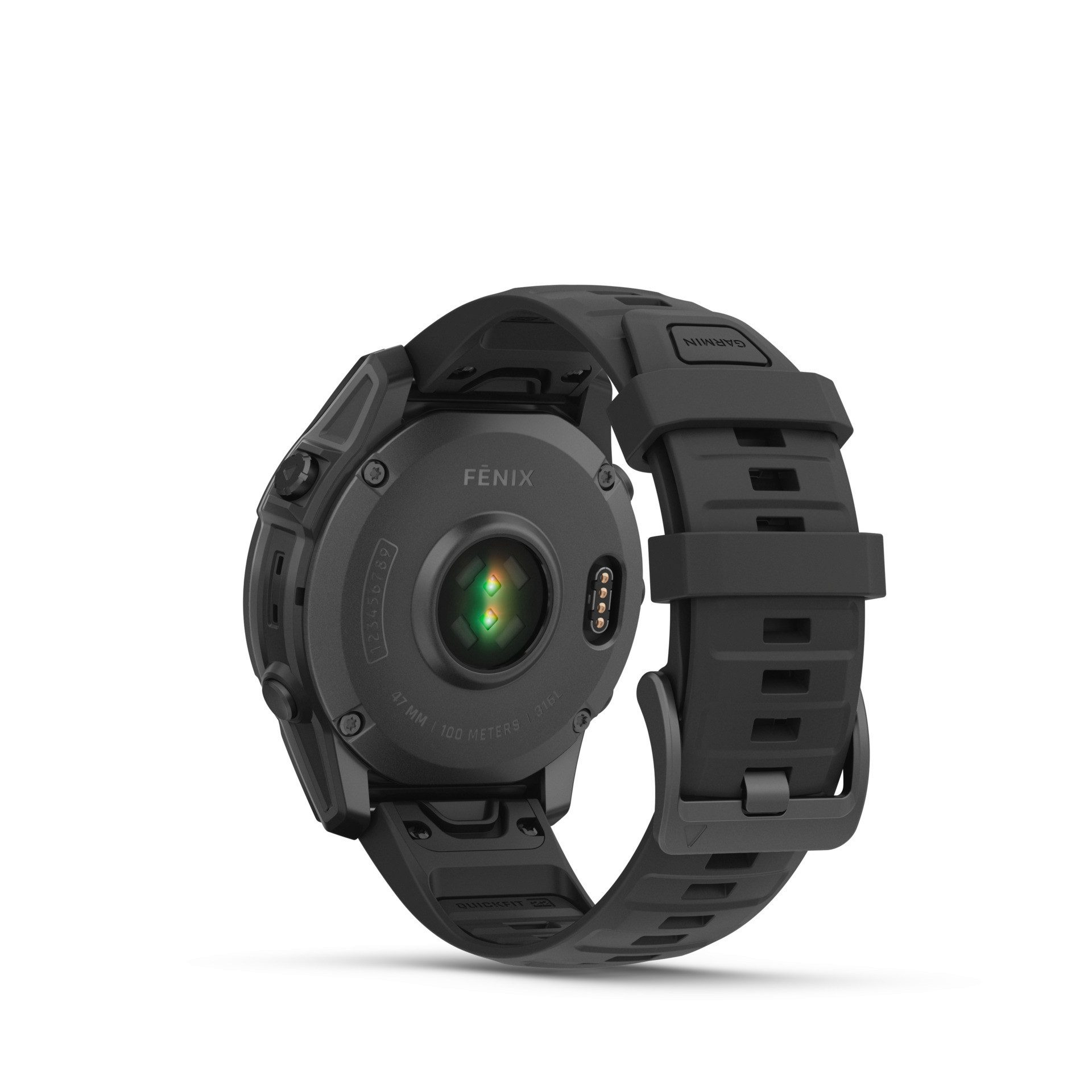 Garmin Fenix E - 47mm Smartwatch (3,3 cm/1,3 Zoll, Garmin) grau|schwarz