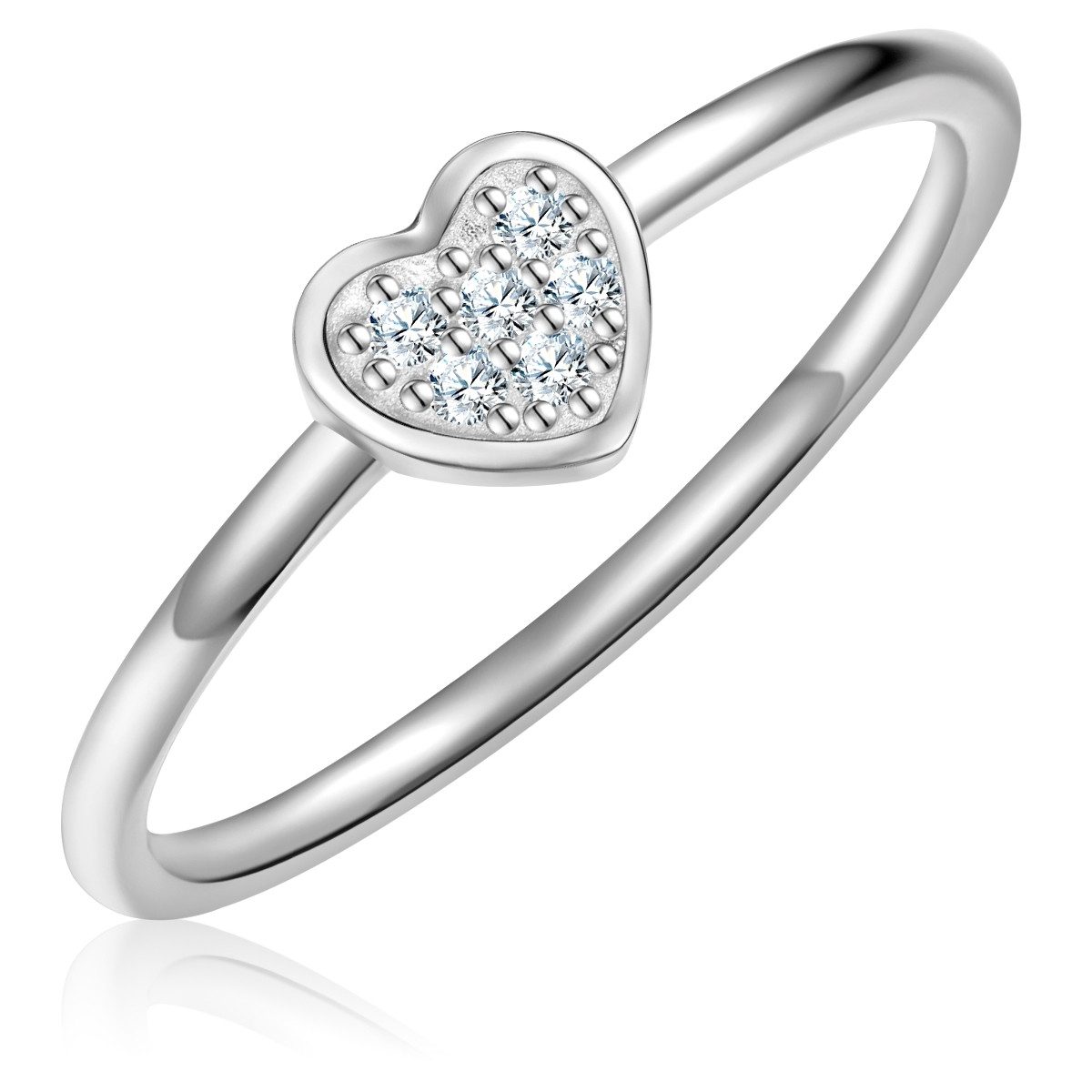 Glanzstücke München Silberring GSM2232 (1-tlg), aus Sterling Silber