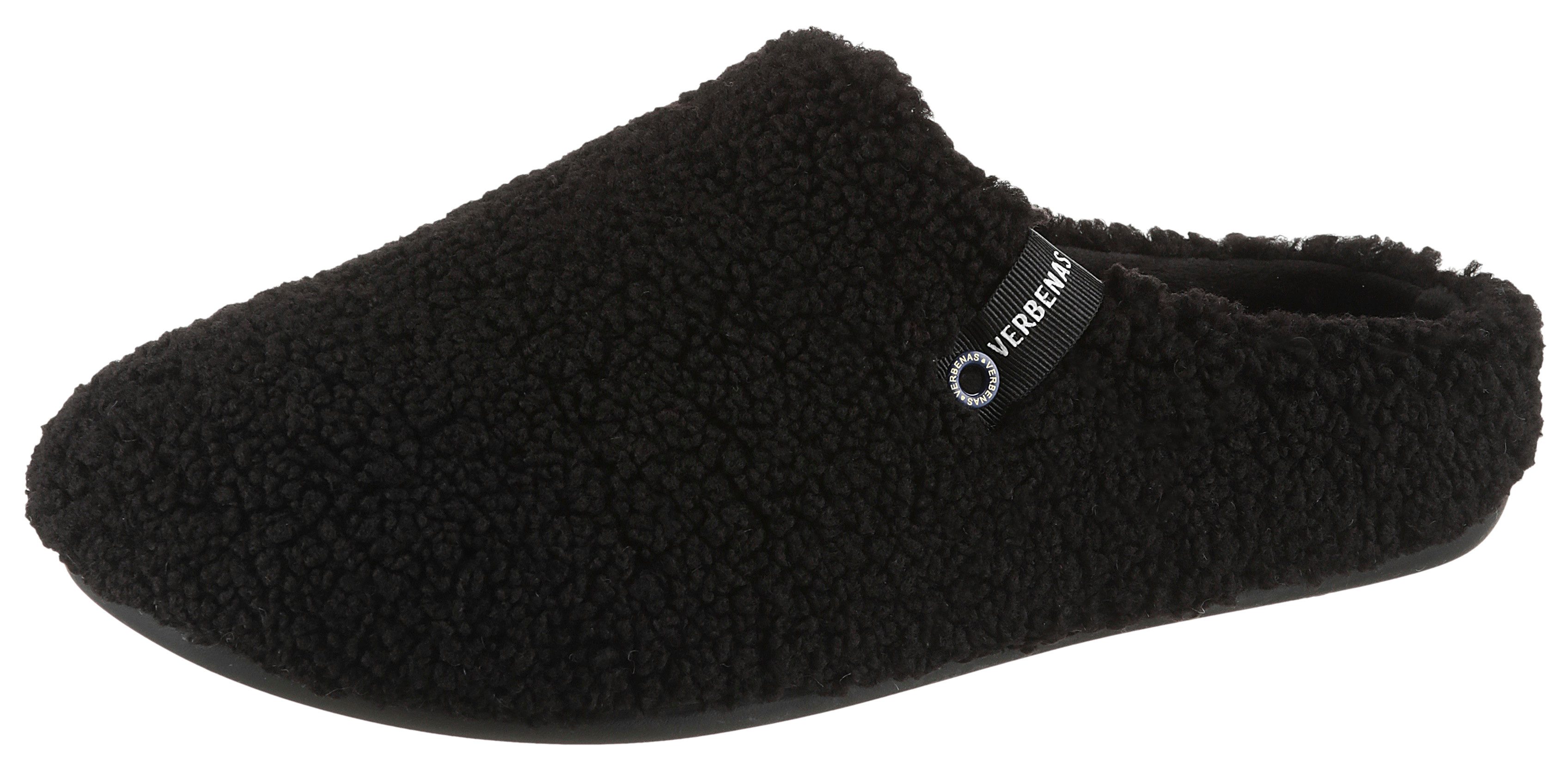 VERBENAS Pantoffel Homeslipper, Wohlfühlschuh, Hausschuh mit Label